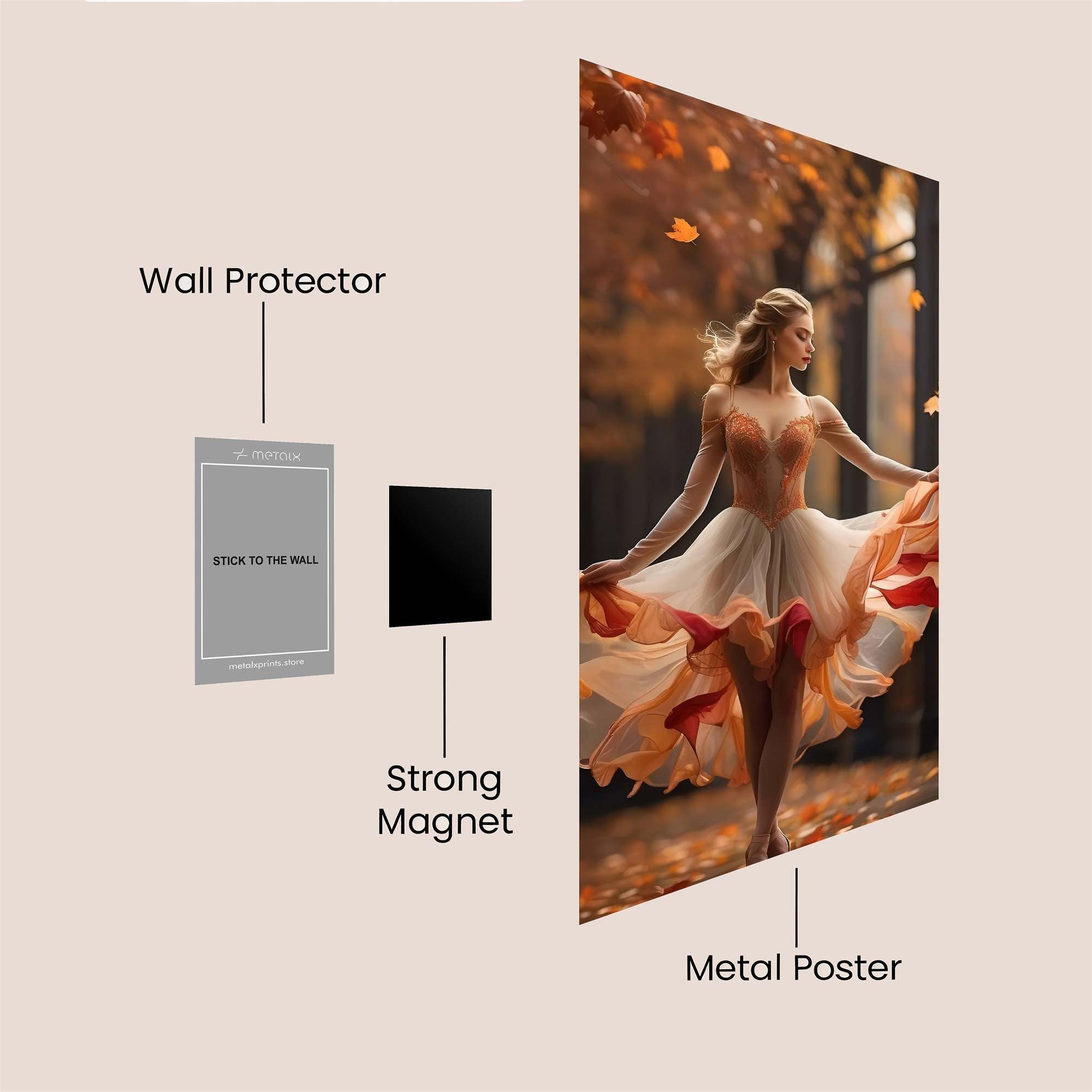 Autumn Whirl Safe Wall Magnetic / M