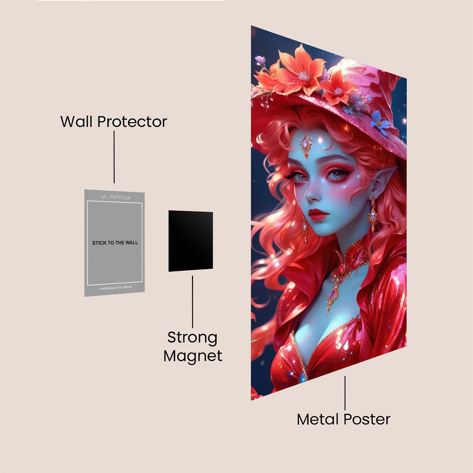 Elven Enchantment Safe Wall Magnetic / M