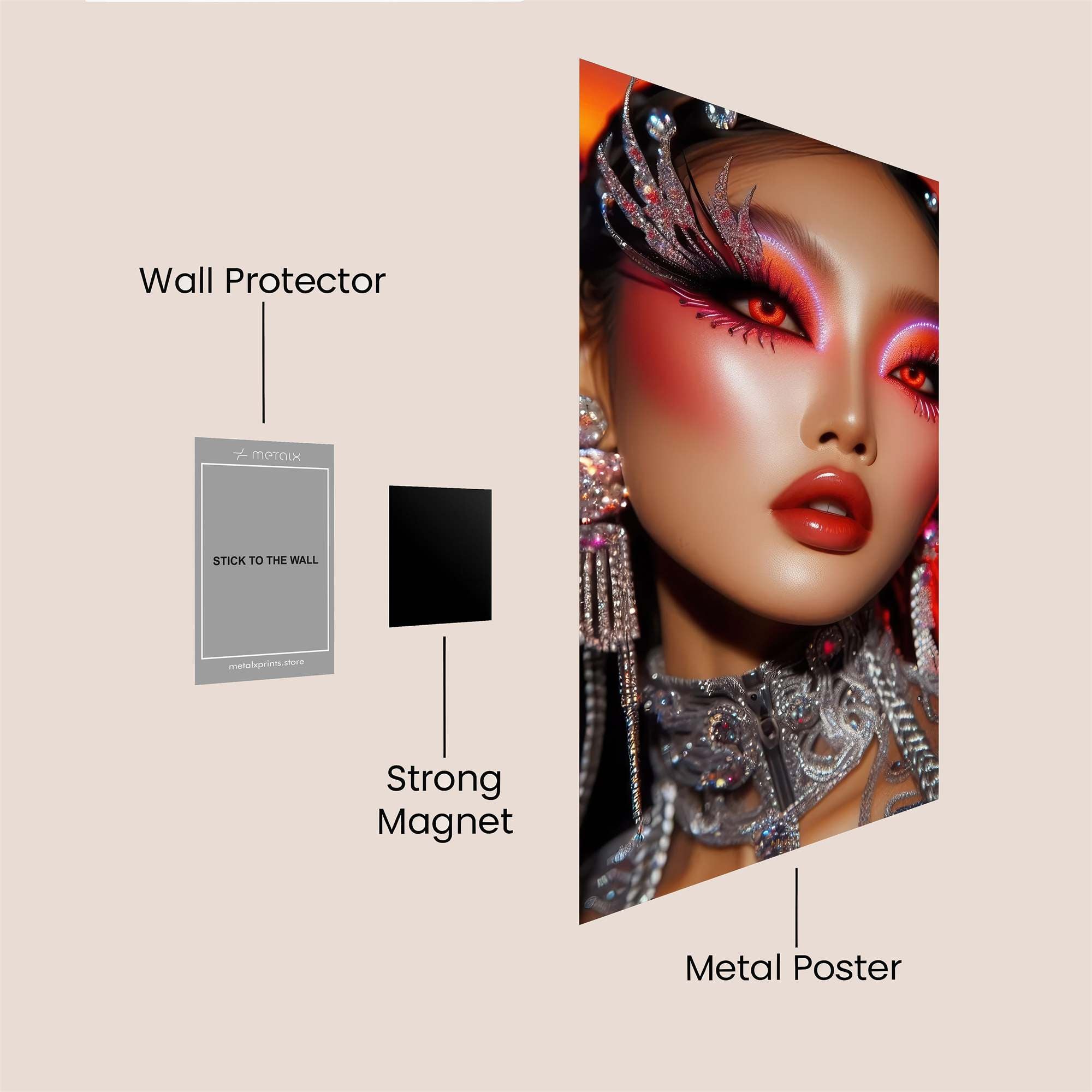 Queen Radiant Safe Wall Magnetic / M