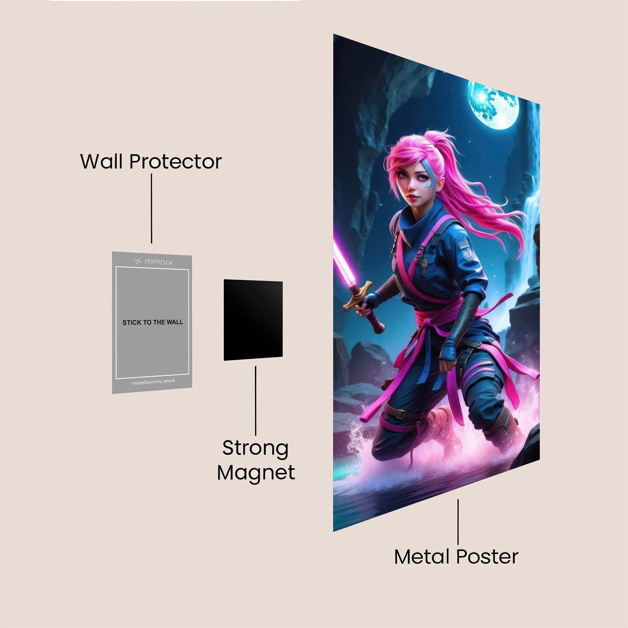 Samurai Serenity Safe Wall Magnetic / M