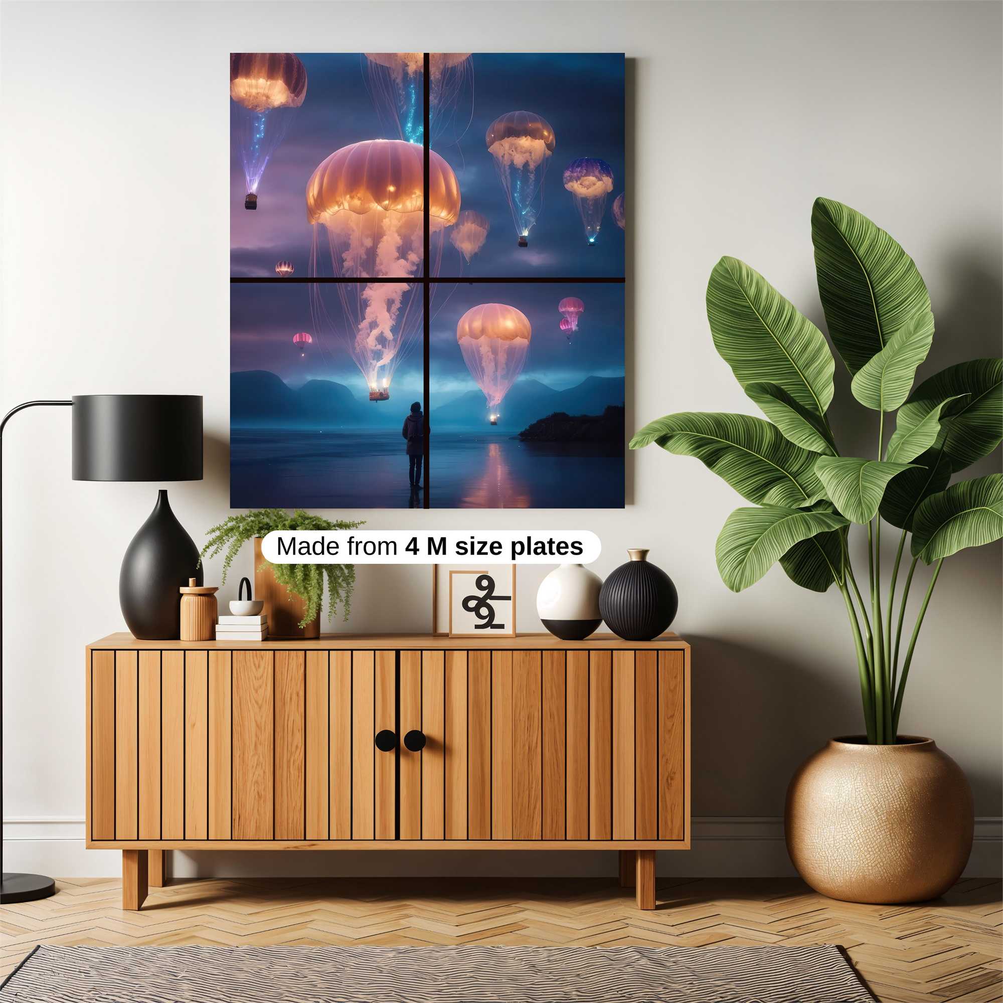 Jellyfish Dreamscape Safe Wall Magnetic / M