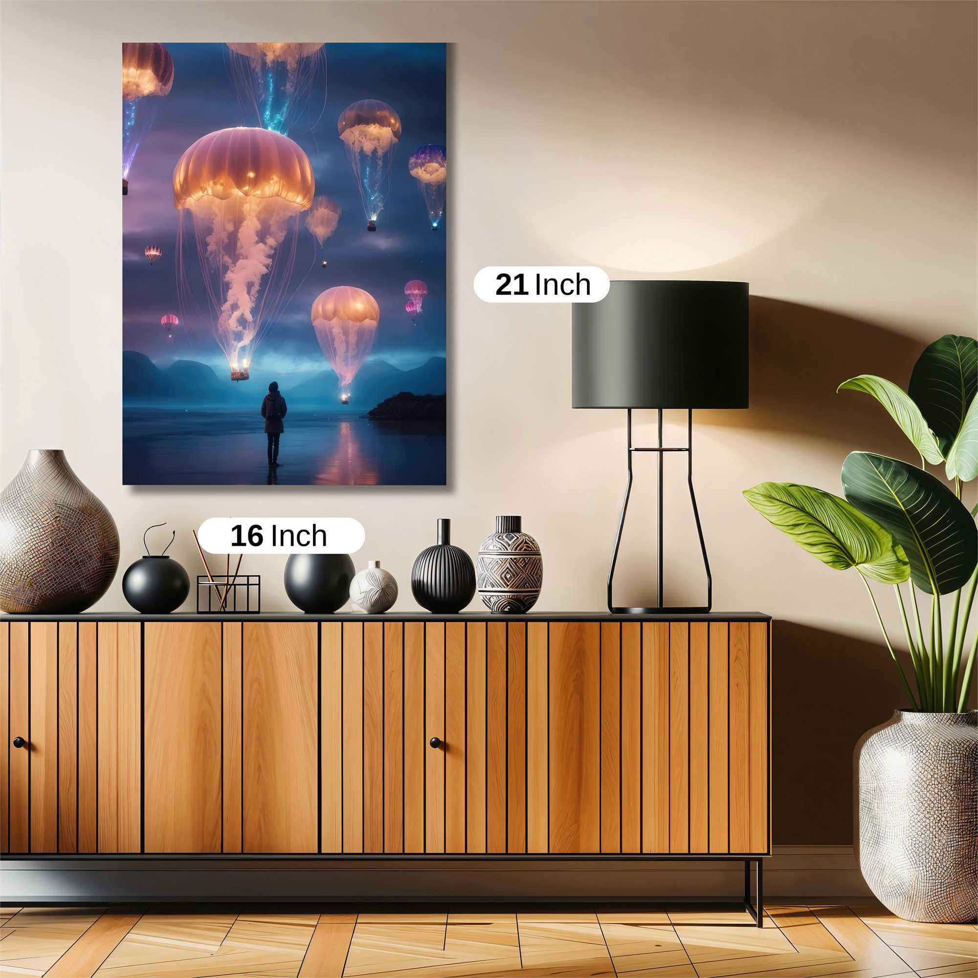 Jellyfish Dreamscape Safe Wall Magnetic / M