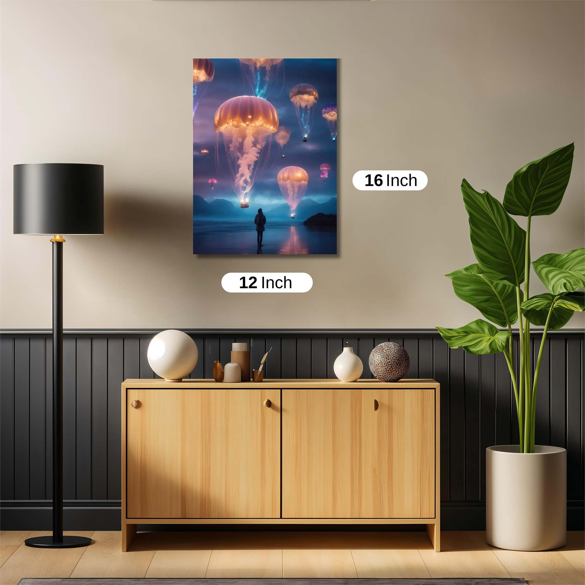 Jellyfish Dreamscape Safe Wall Magnetic / M
