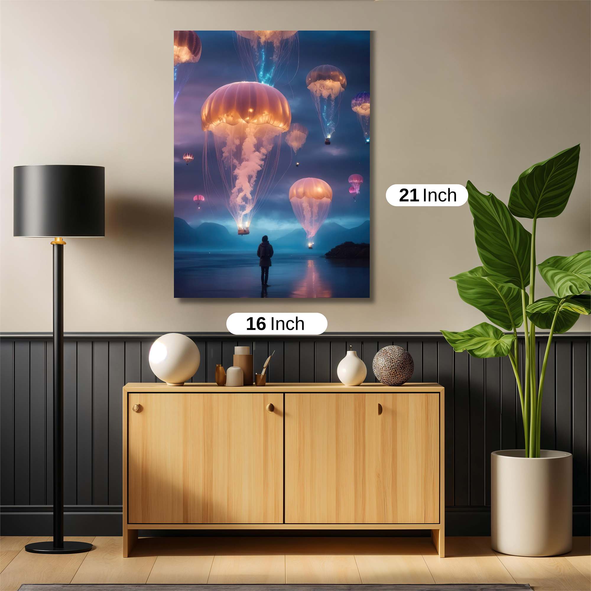 Jellyfish Dreamscape Safe Wall Magnetic / M