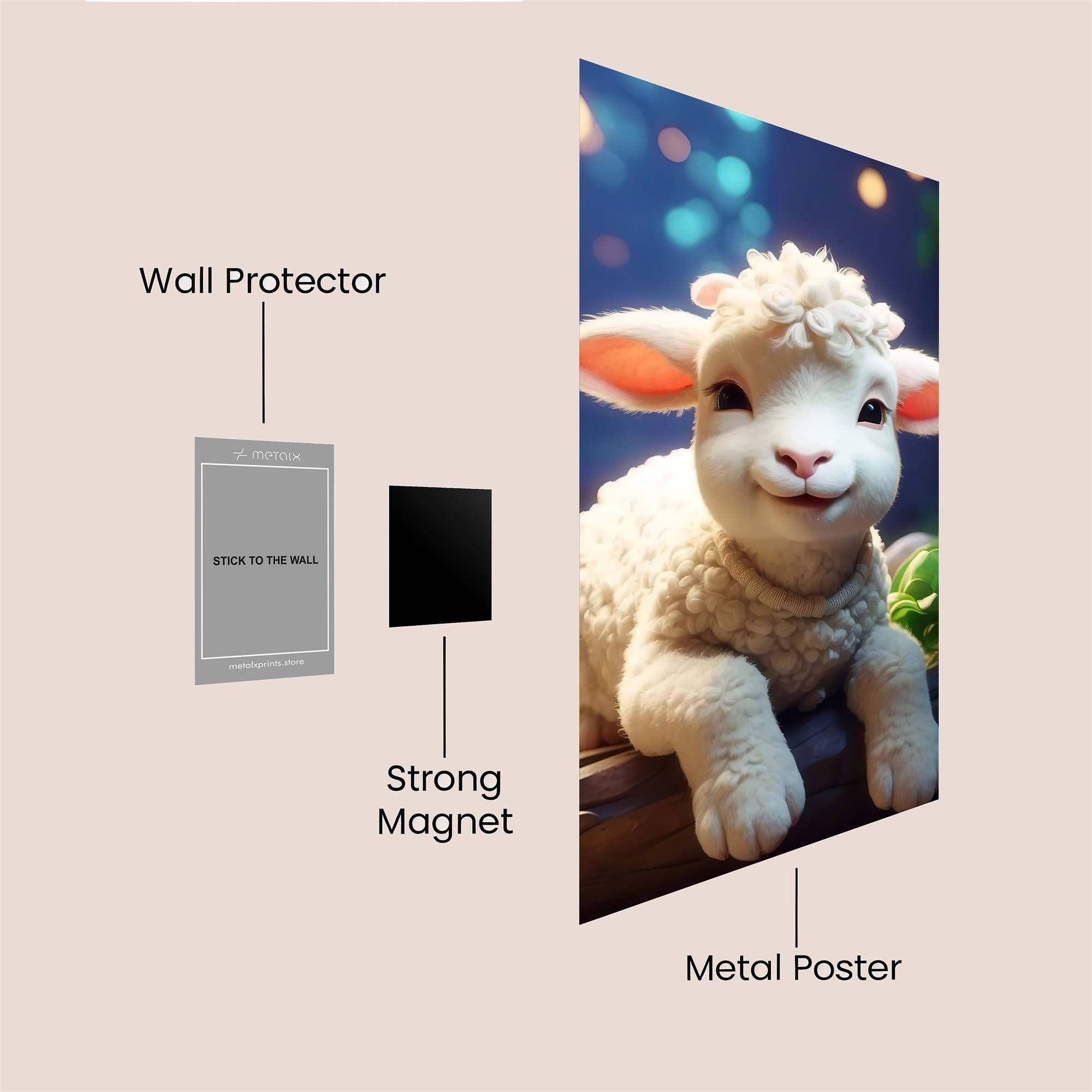 Lamb Serenity Safe Wall Magnetic / M