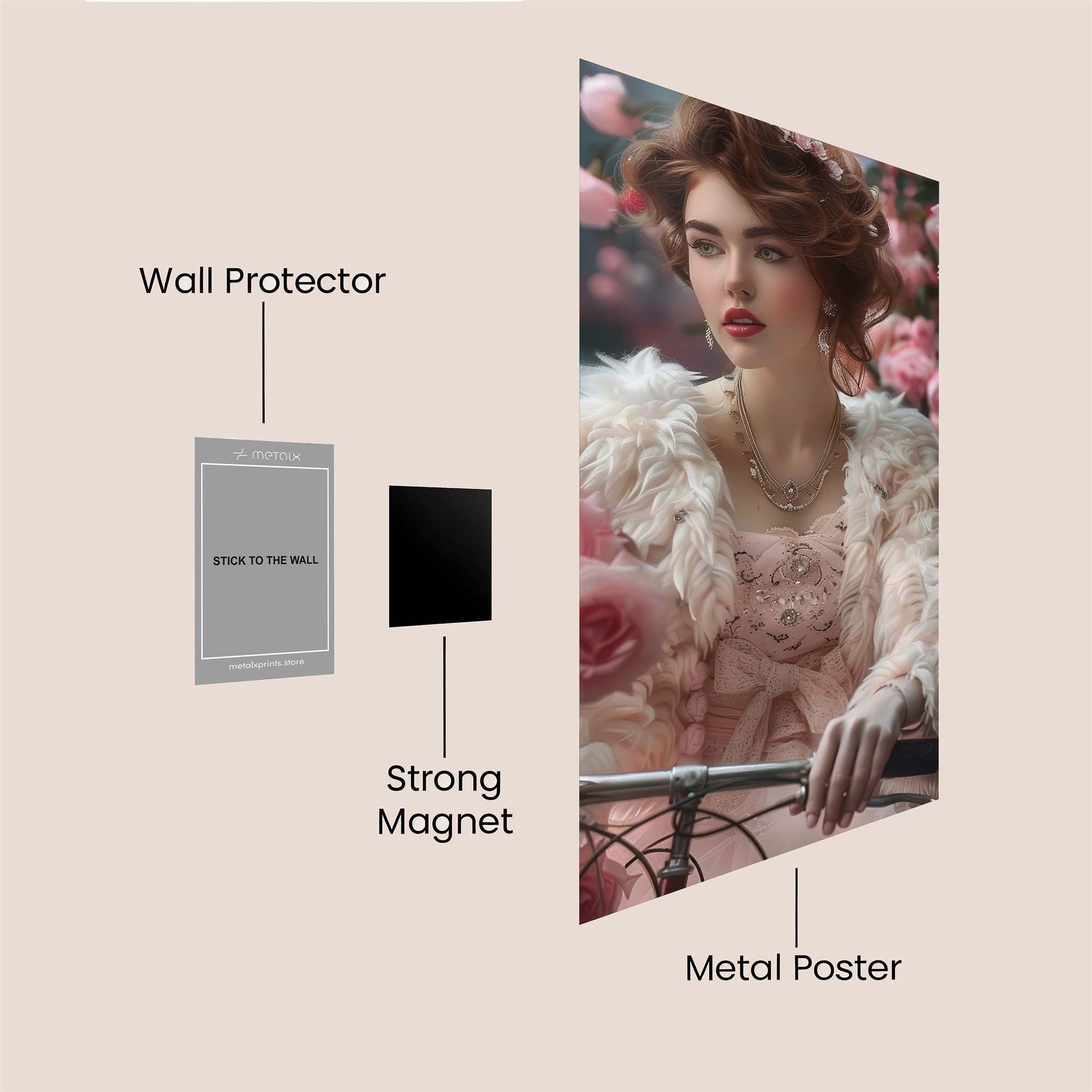 Rose Elegance Safe Wall Magnetic / M