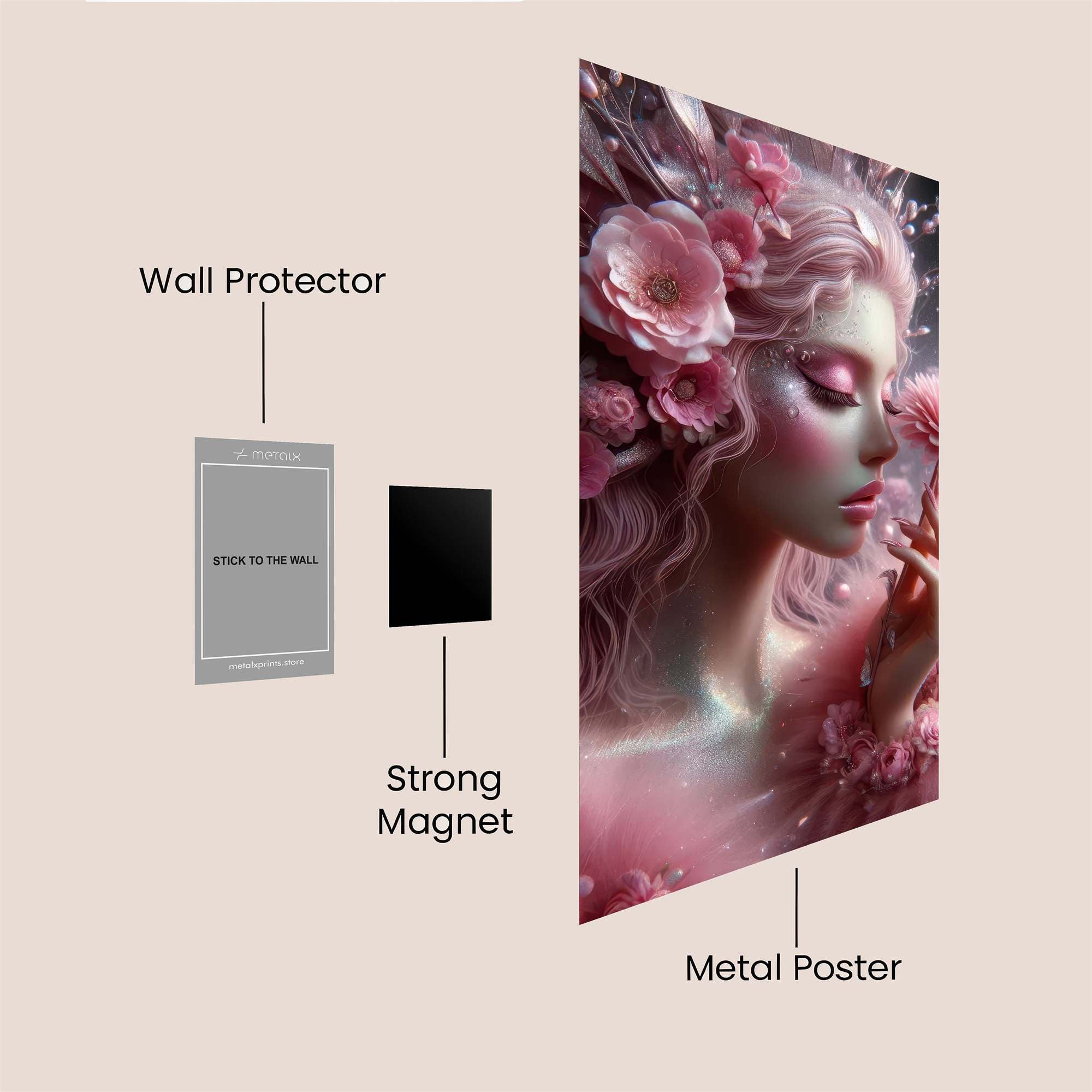 FlowerWhisper Safe Wall Magnetic / M