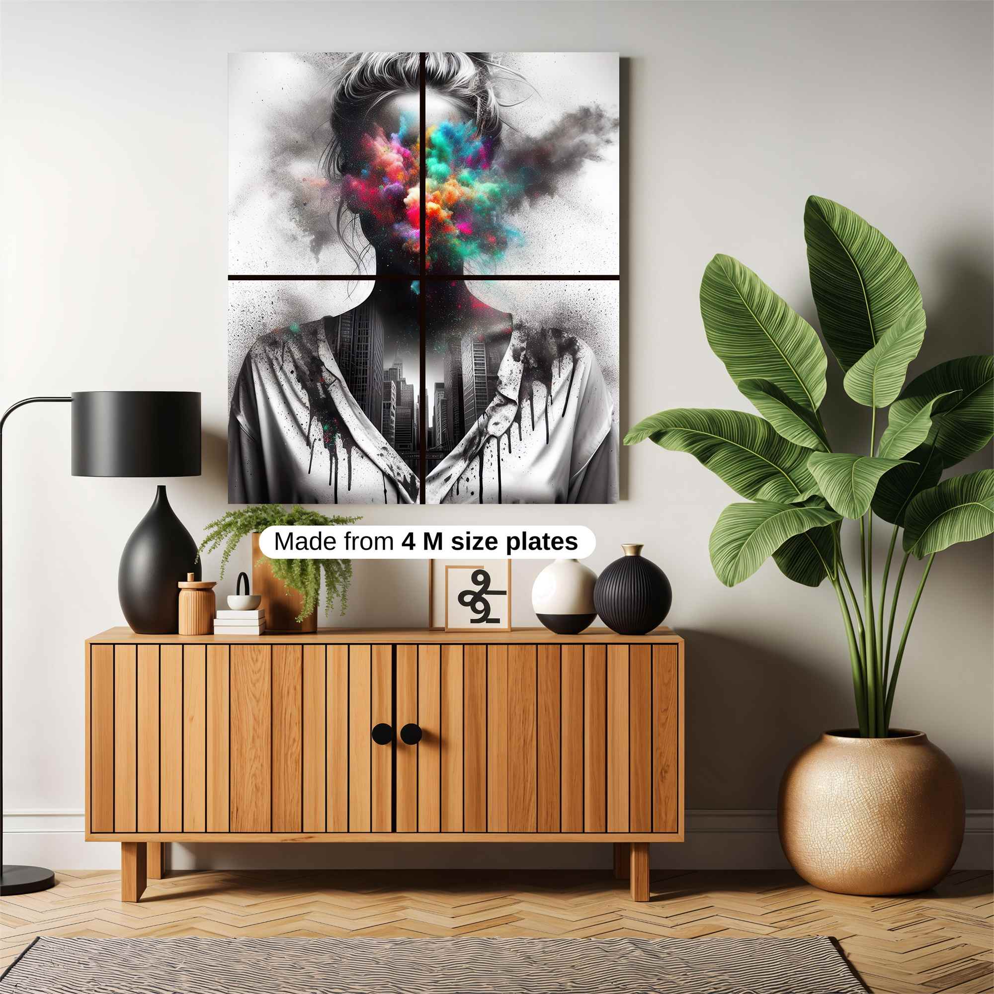Colorful Chaos Safe Wall Magnetic / M
