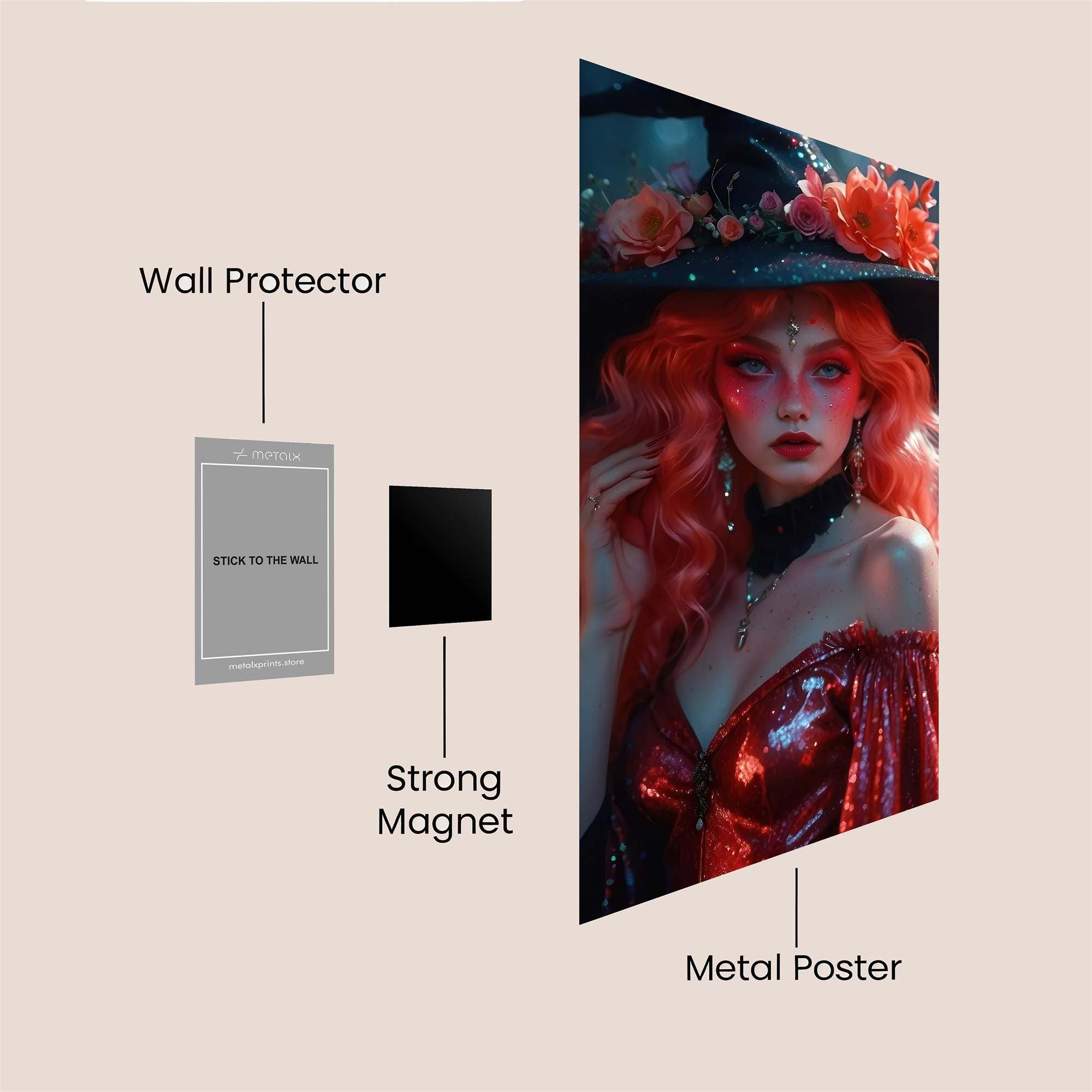 Witch Enchanting Safe Wall Magnetic / M