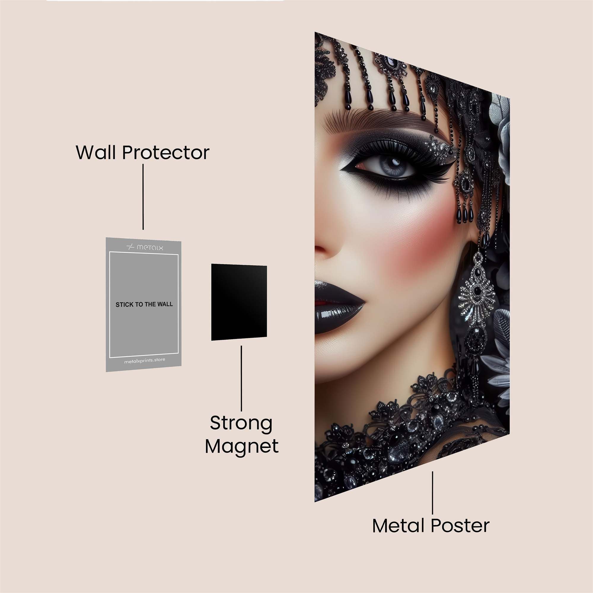 Raven Enchantress Safe Wall Magnetic / M