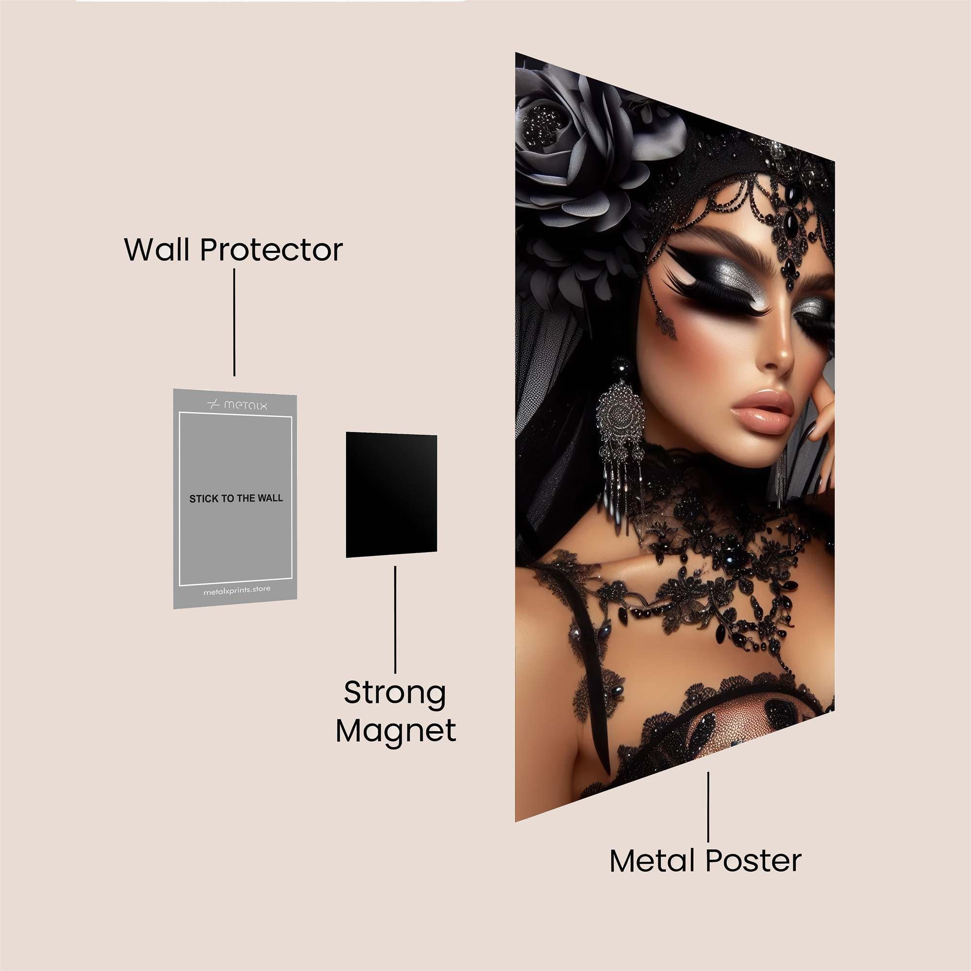 Gothic Enigma Safe Wall Magnetic / M