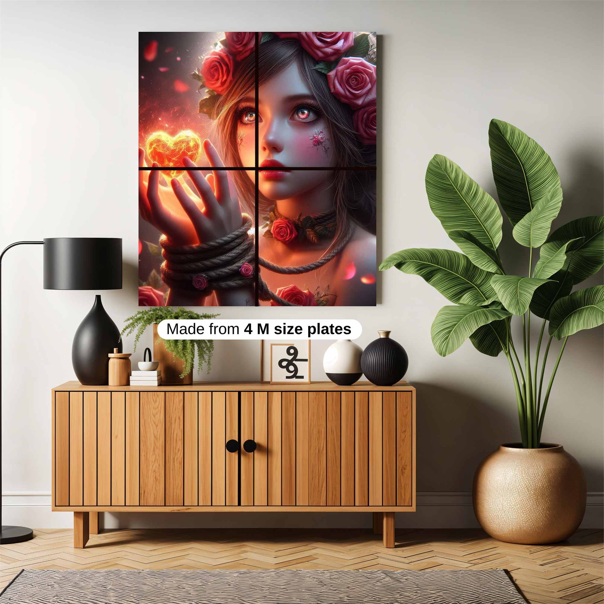 Rose Enchantment Safe Wall Magnetic / M