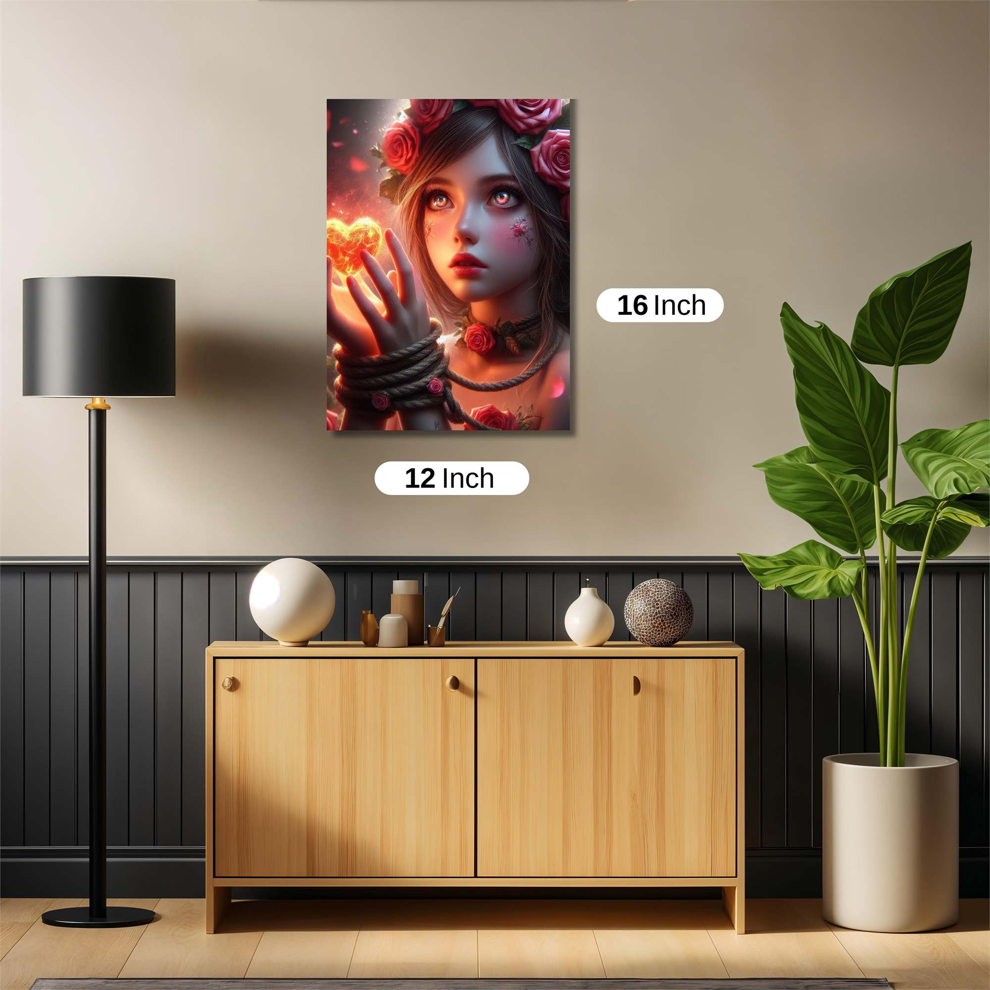 Rose Enchantment Safe Wall Magnetic / M