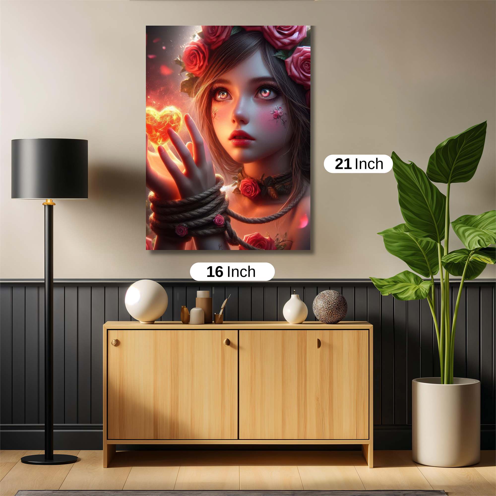 Rose Enchantment Safe Wall Magnetic / M