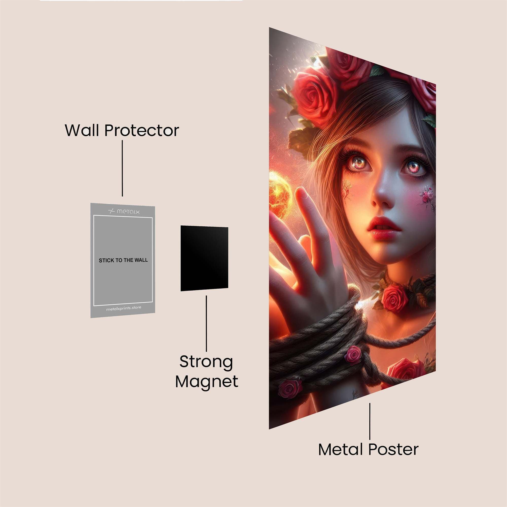 Rose Enchantment Safe Wall Magnetic / M