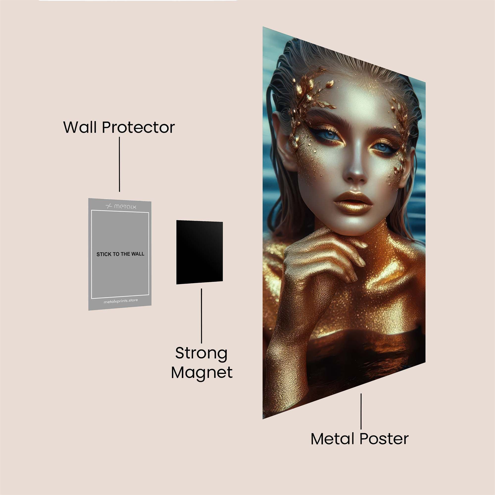 Golden Enigma Safe Wall Magnetic / M