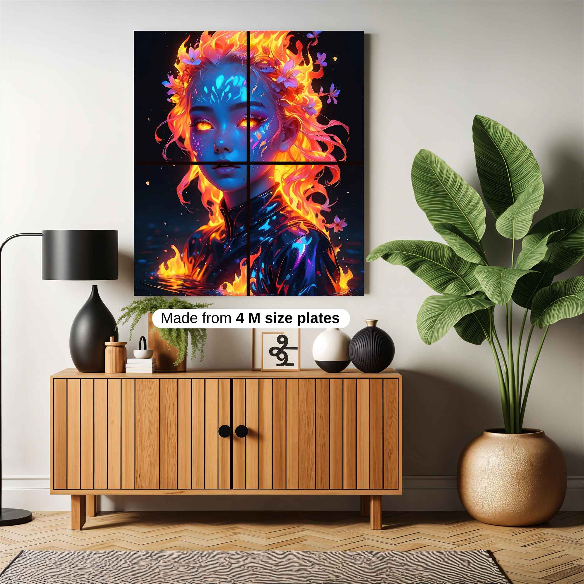 Flame Enigma Safe Wall Magnetic / M