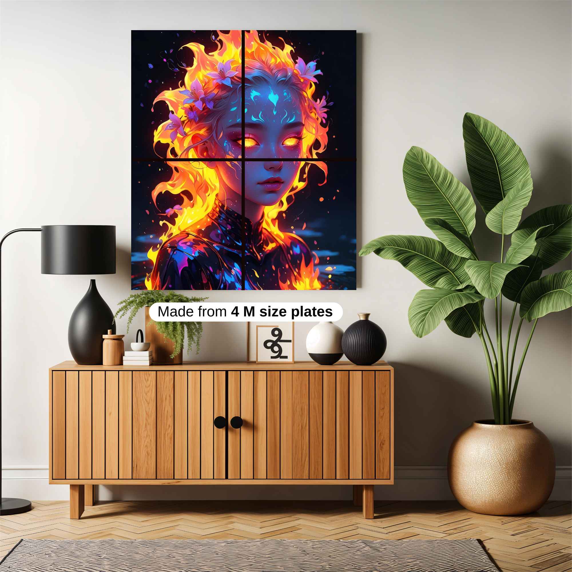 Flame Enigma Safe Wall Magnetic / M