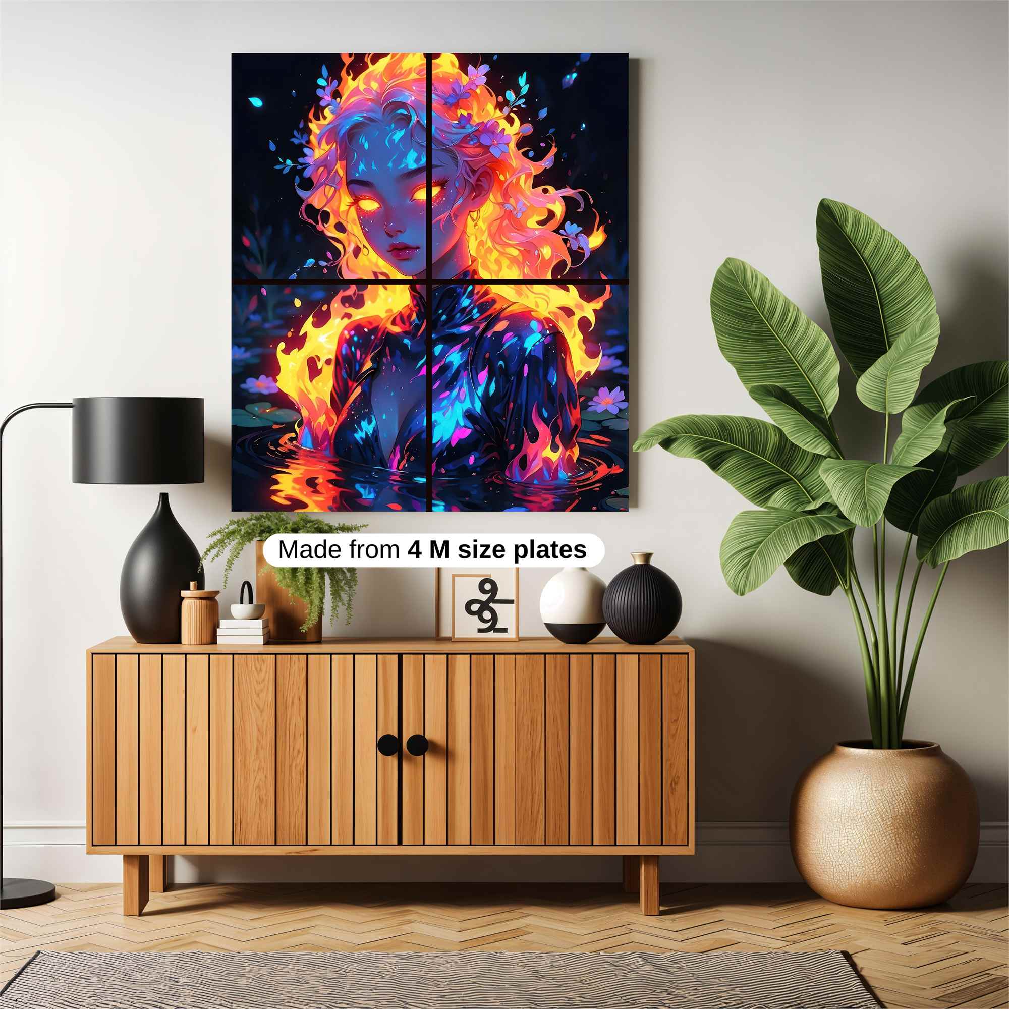 Flame Enigma Safe Wall Magnetic / M