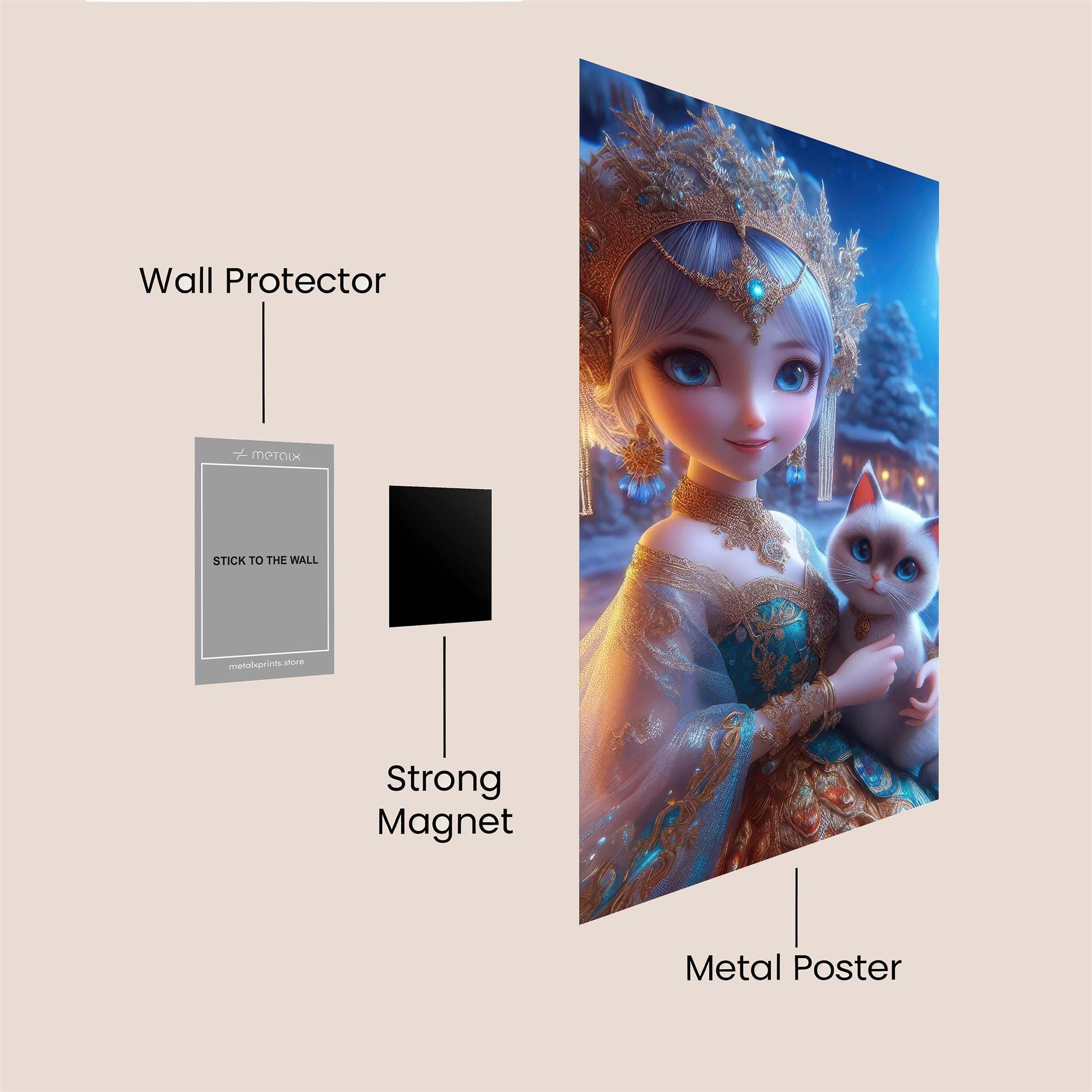 Moonlit Majesty Safe Wall Magnetic / M