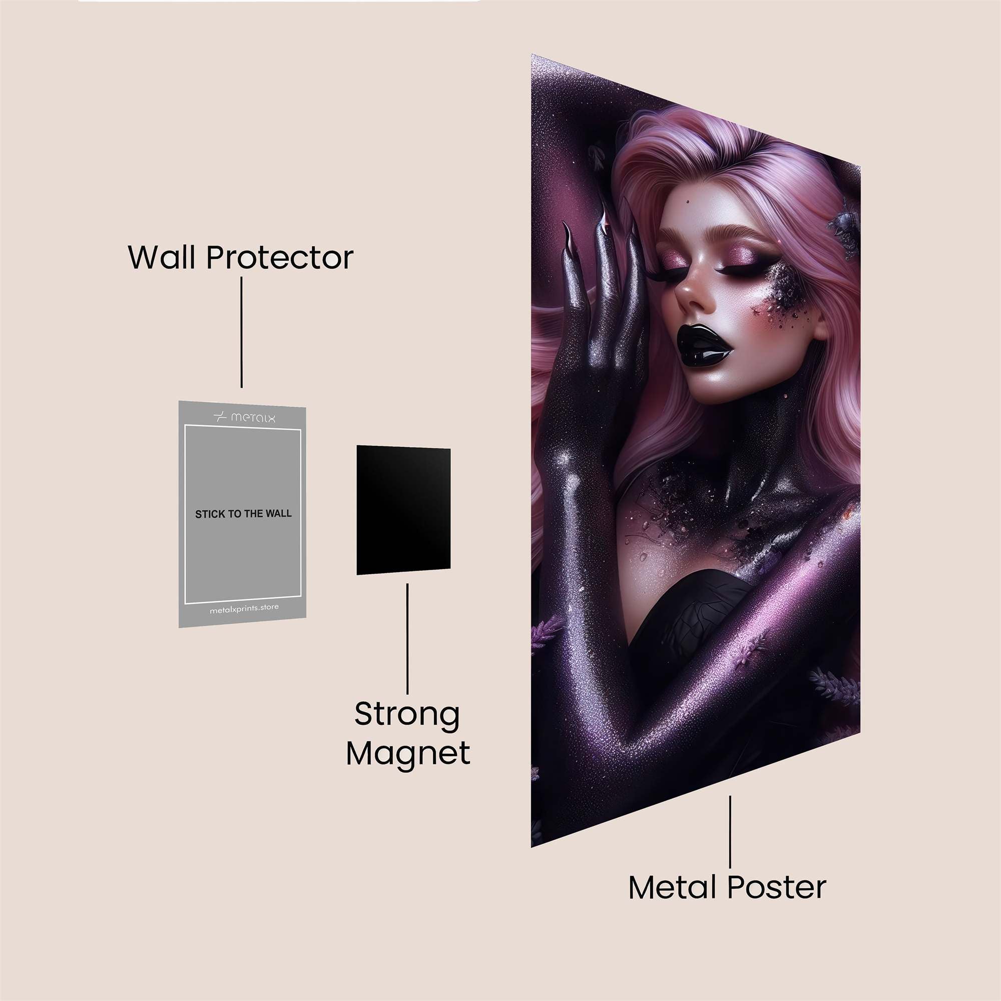 Lavender Enigma Safe Wall Magnetic / M