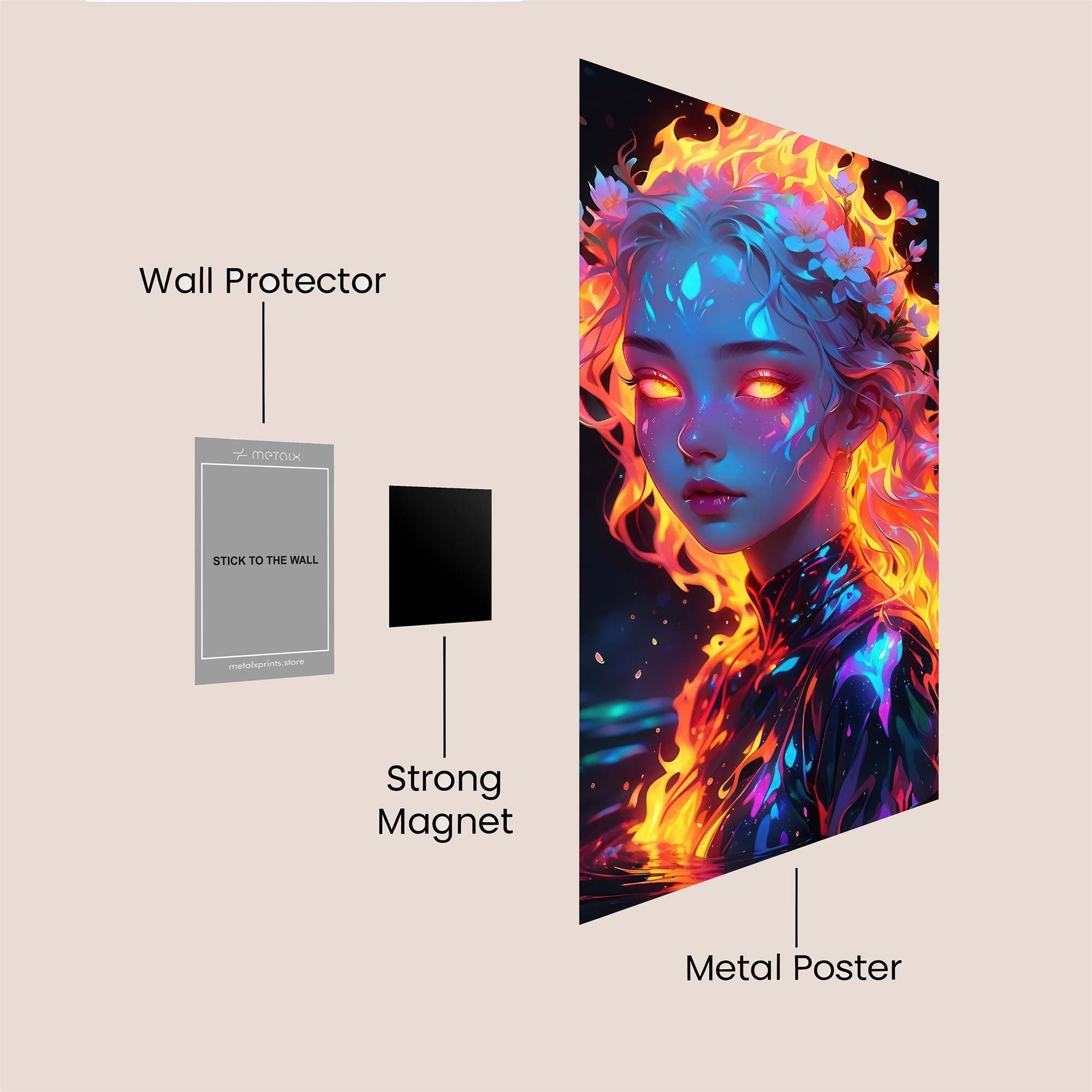 Flame Enchantress Safe Wall Magnetic / M