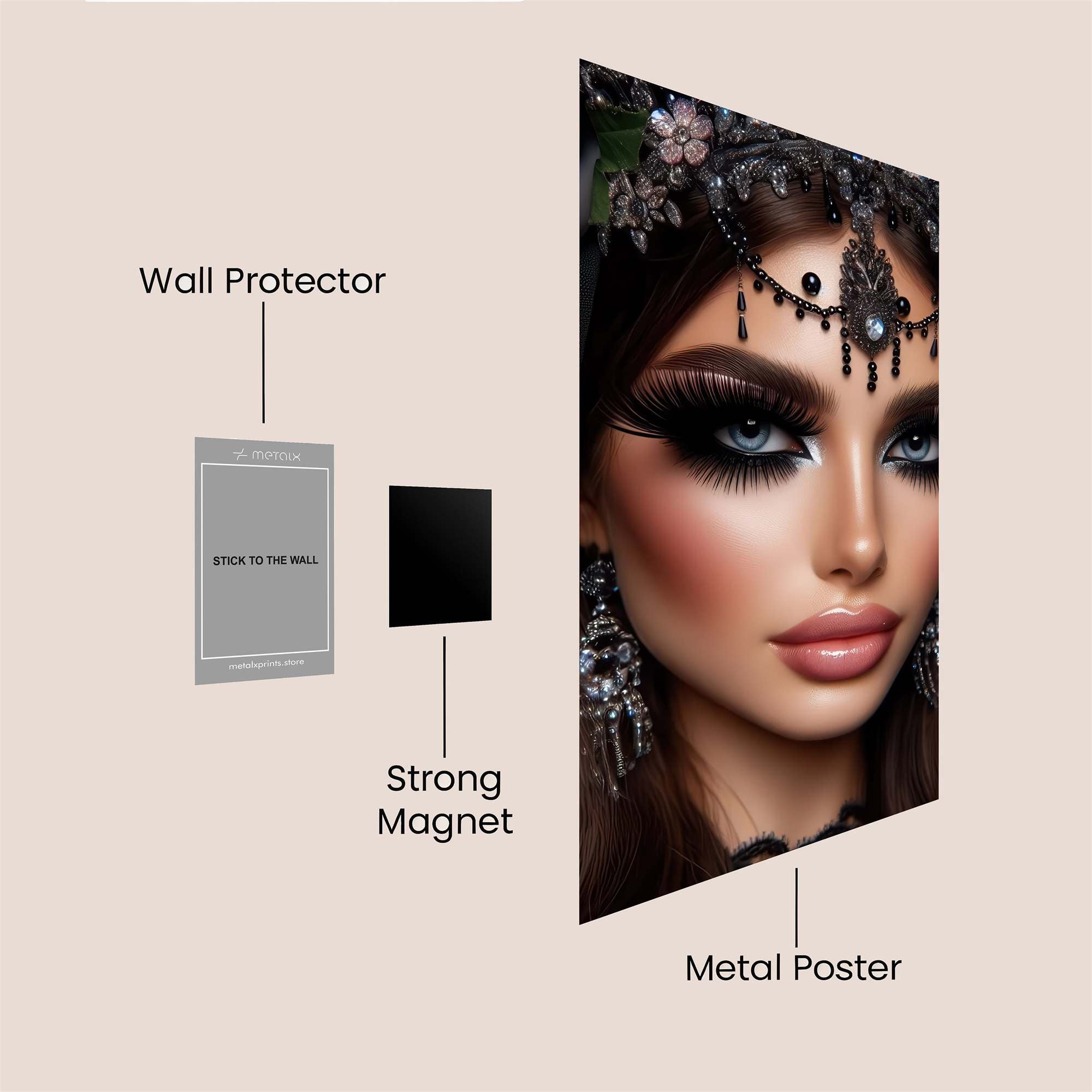Gothic Enigma Safe Wall Magnetic / M