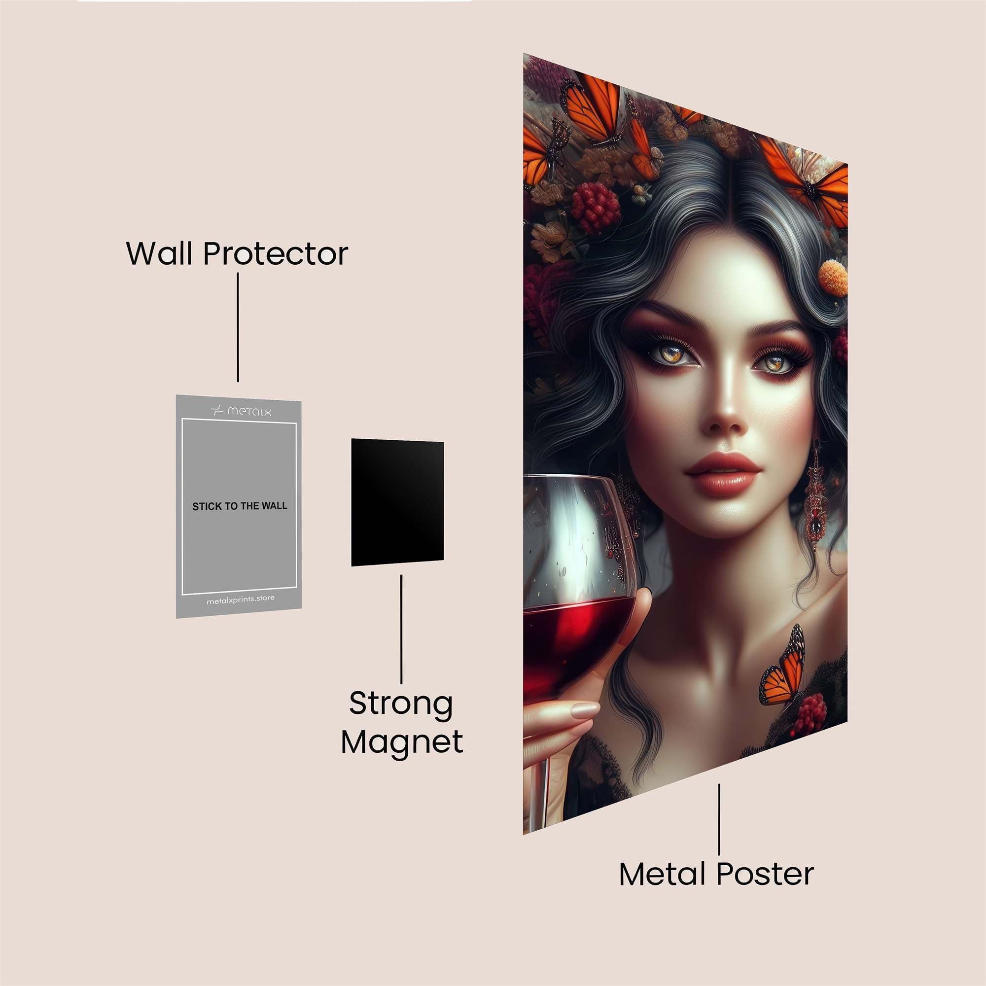 Butterfly Enchantress Safe Wall Magnetic / M