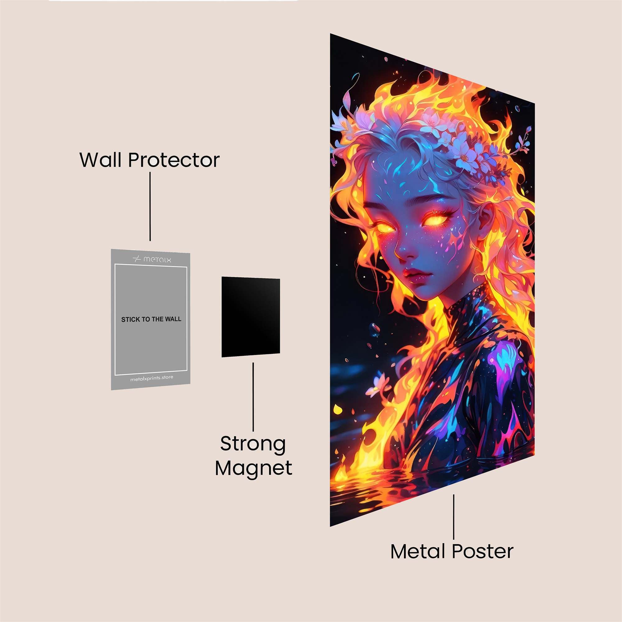 Flame Enchantress Safe Wall Magnetic / M
