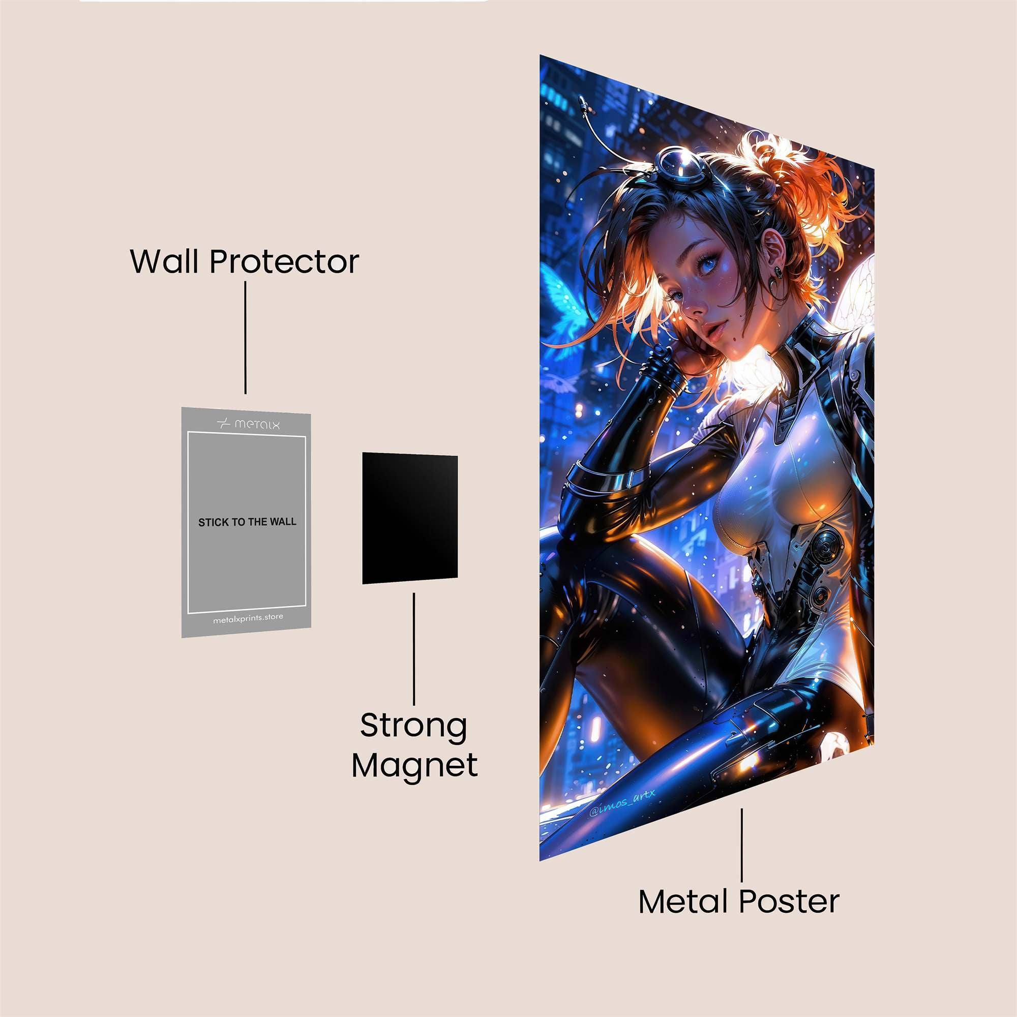 Cyber Enigma Safe Wall Magnetic / M