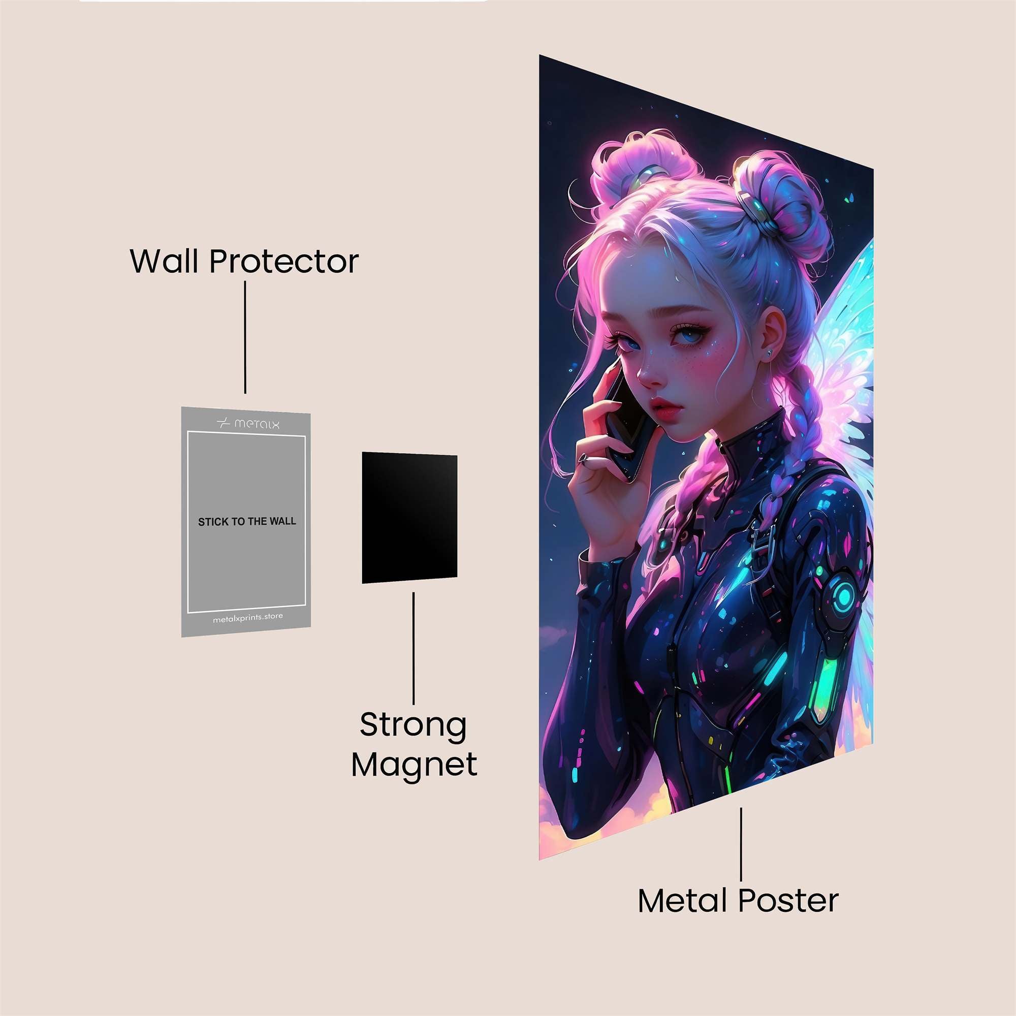 Fairy Whimsy Safe Wall Magnetic / M