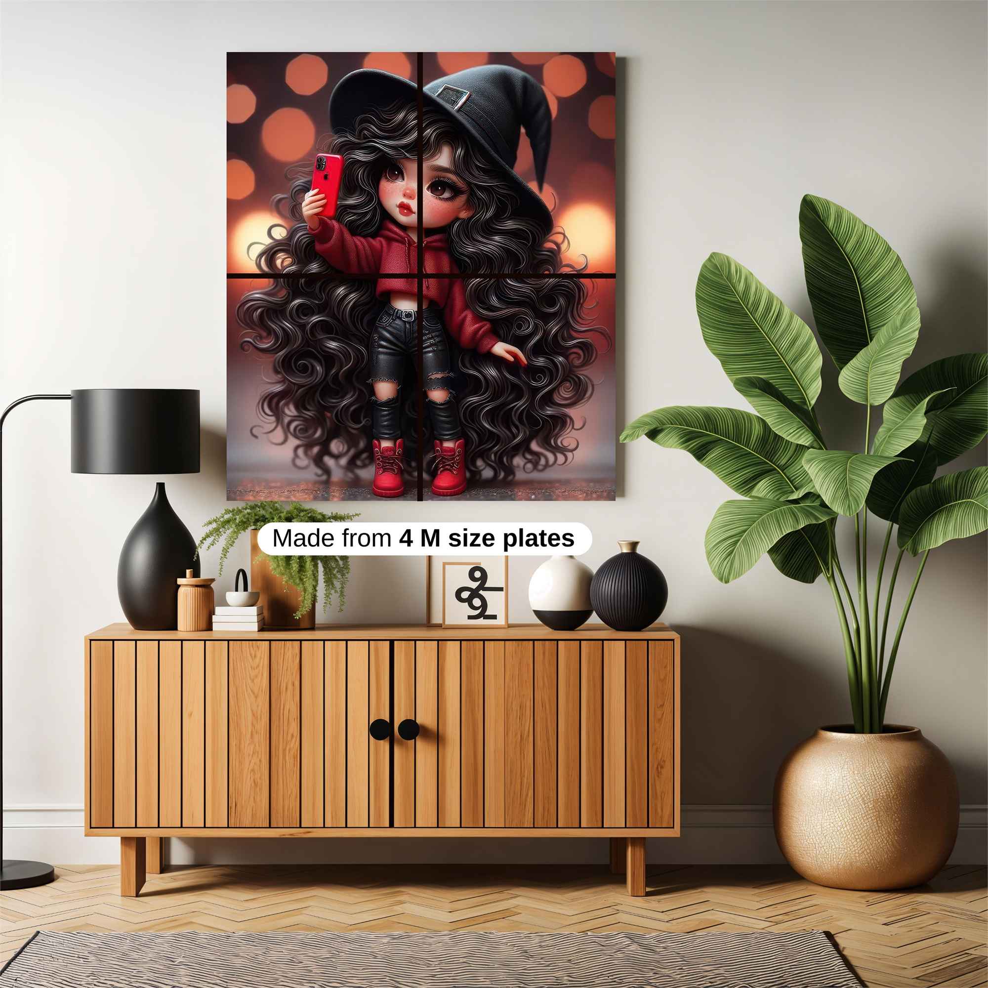 Witchy Selfie Safe Wall Magnetic / M