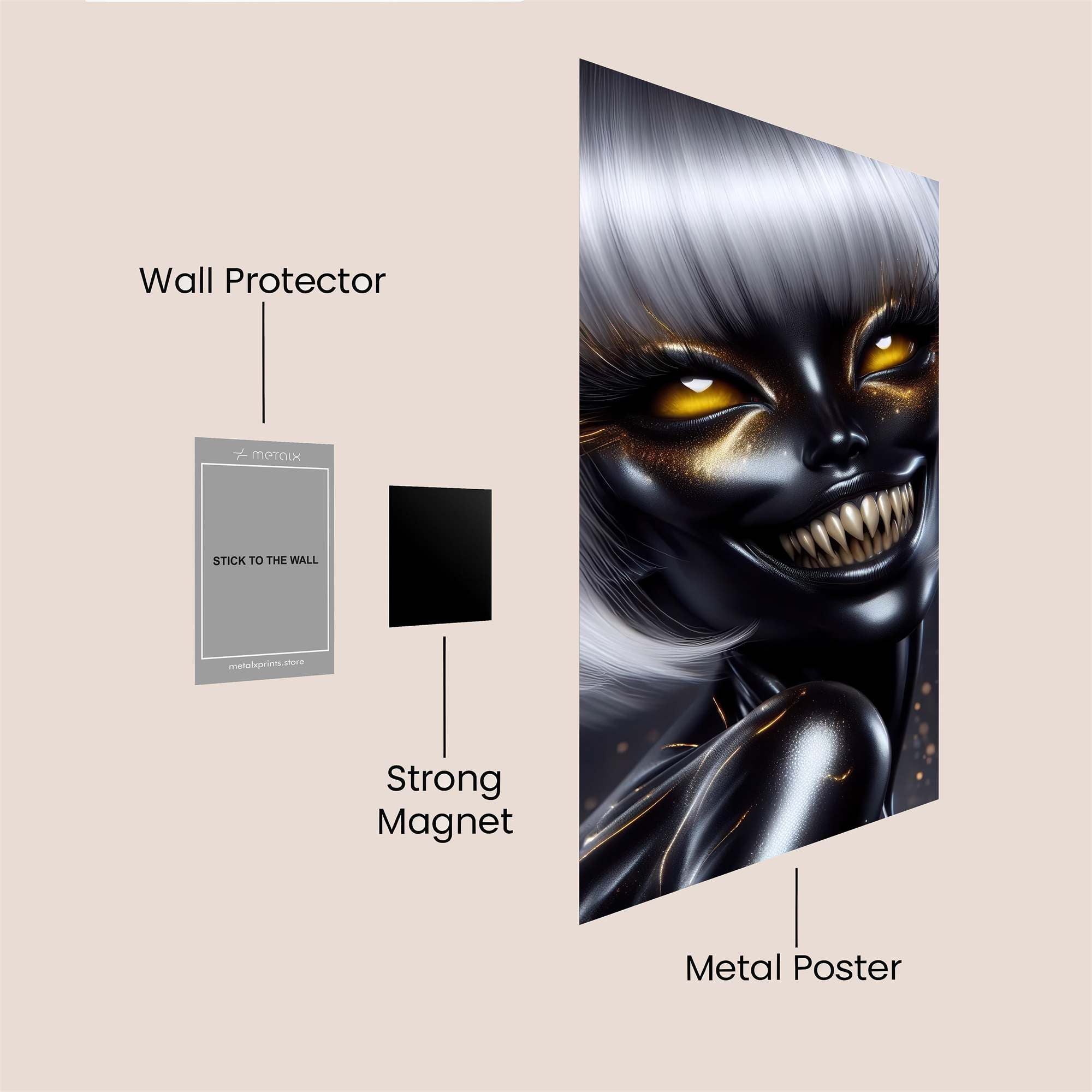 Eclipse Menace Safe Wall Magnetic / M