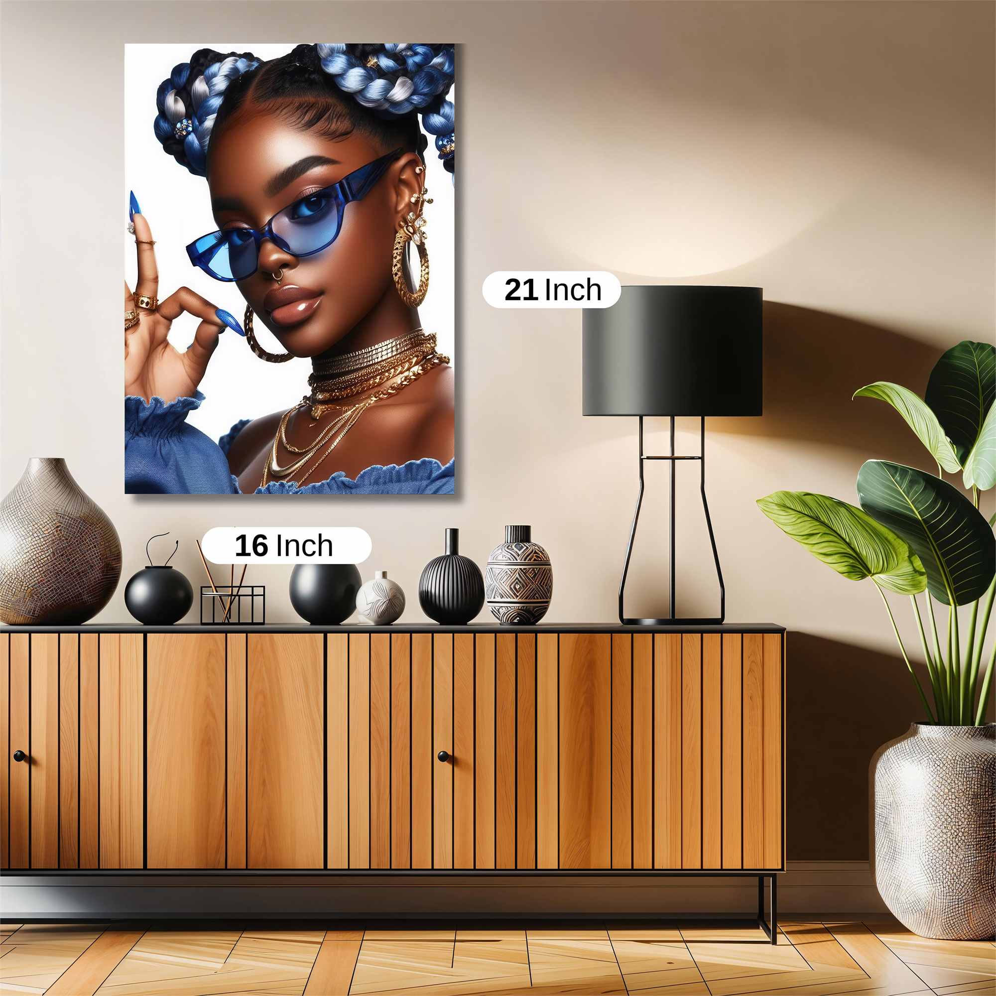 Blue Elegance Safe Wall Magnetic / M