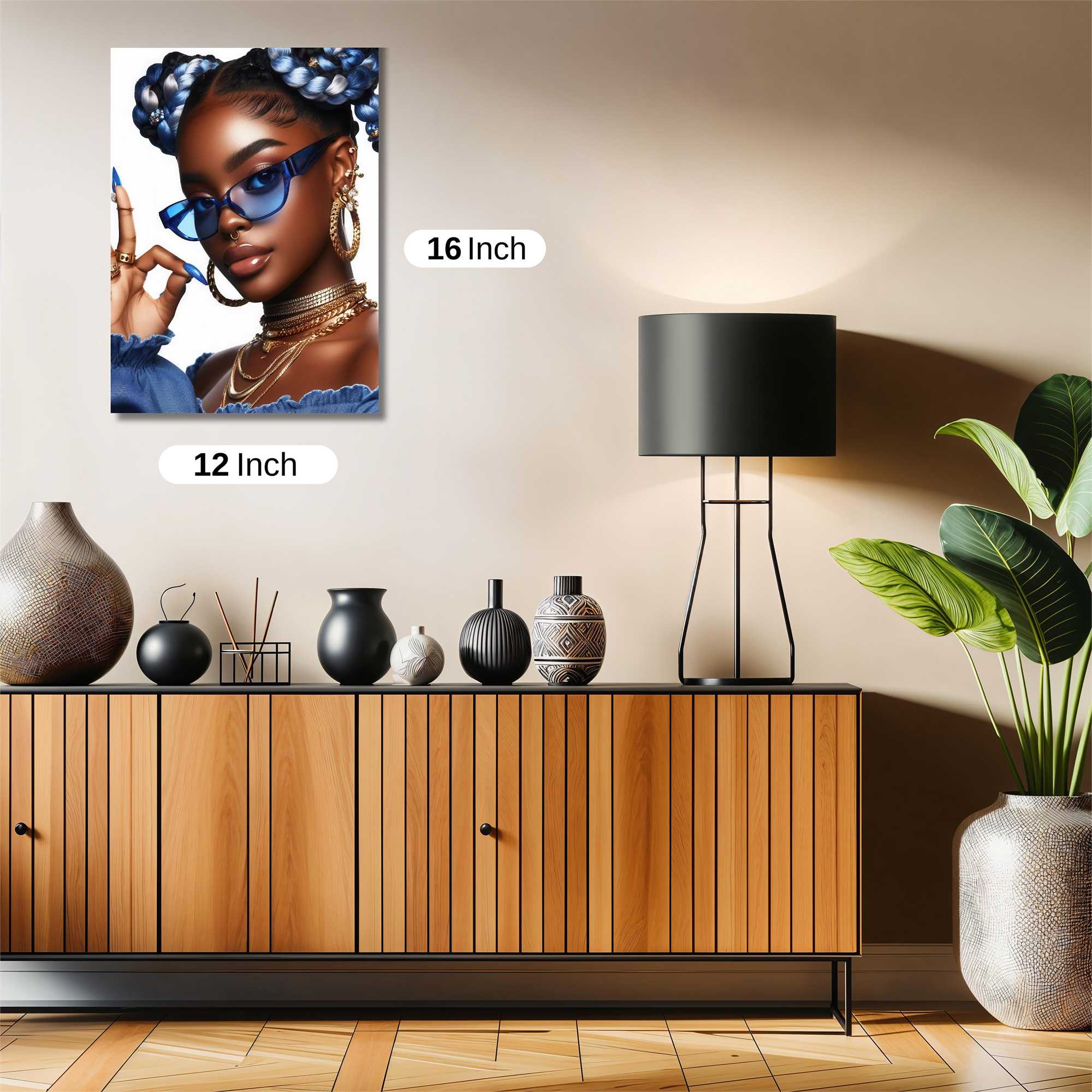 Blue Elegance Safe Wall Magnetic / M