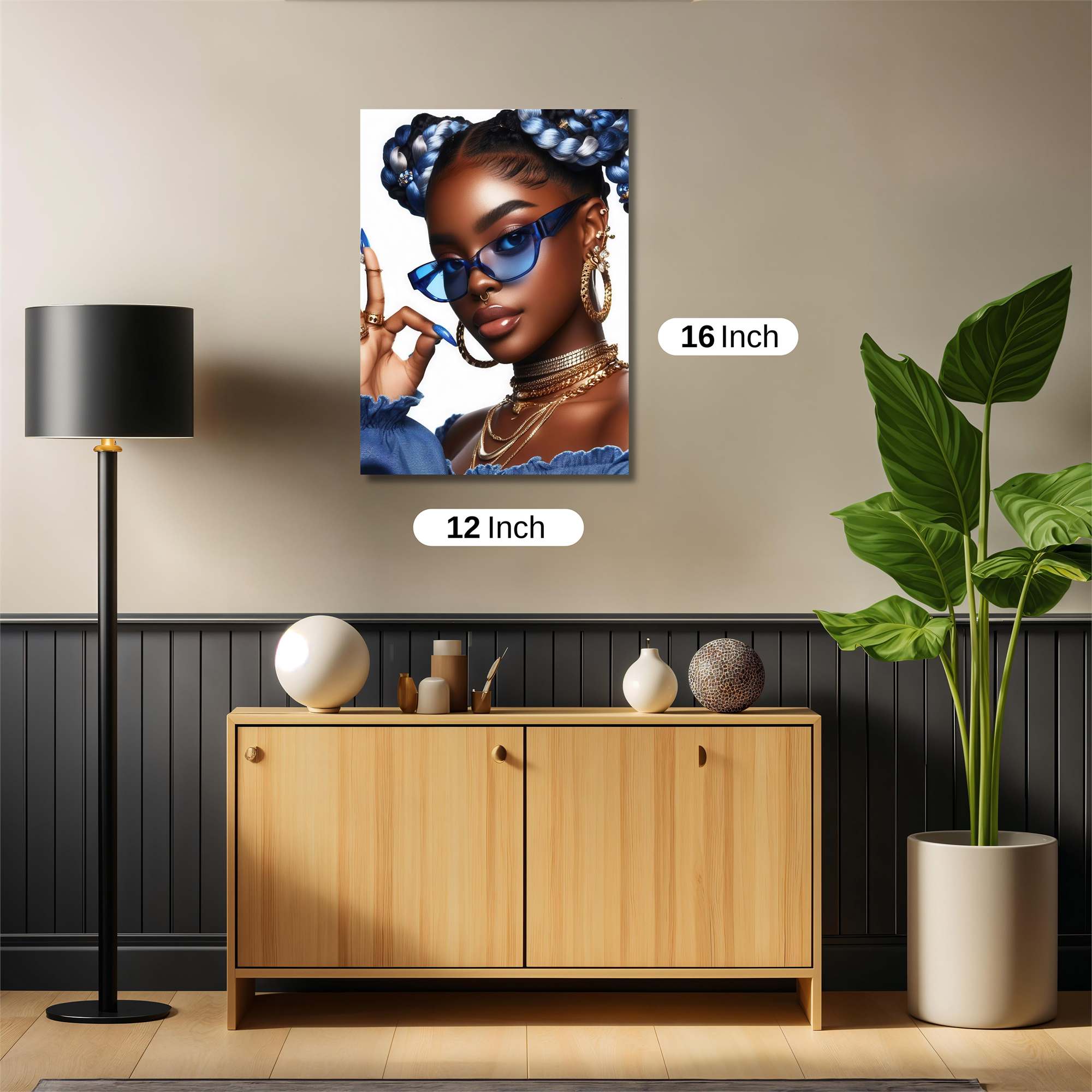 Blue Elegance Safe Wall Magnetic / M