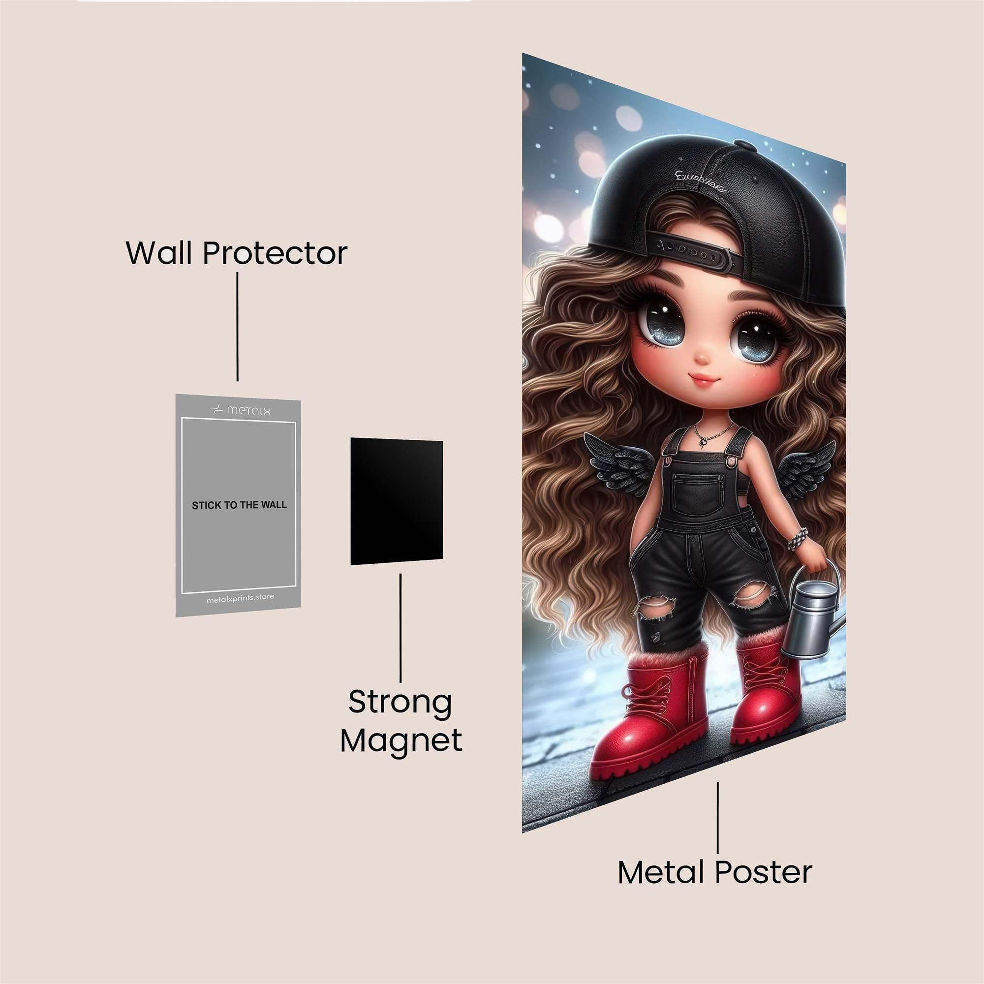 Angel Whimsy Safe Wall Magnetic / M