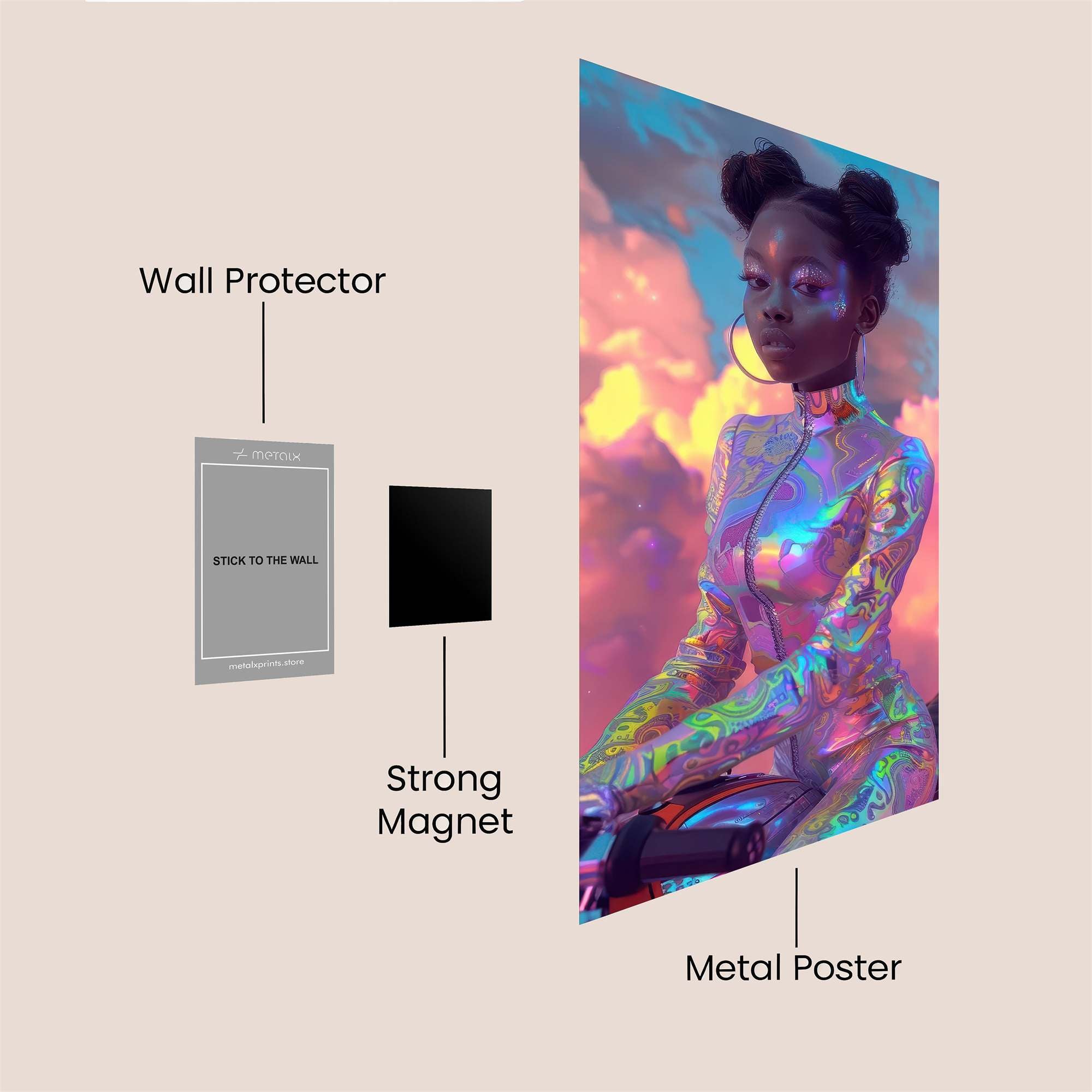 Cosmic Queen Safe Wall Magnetic / M