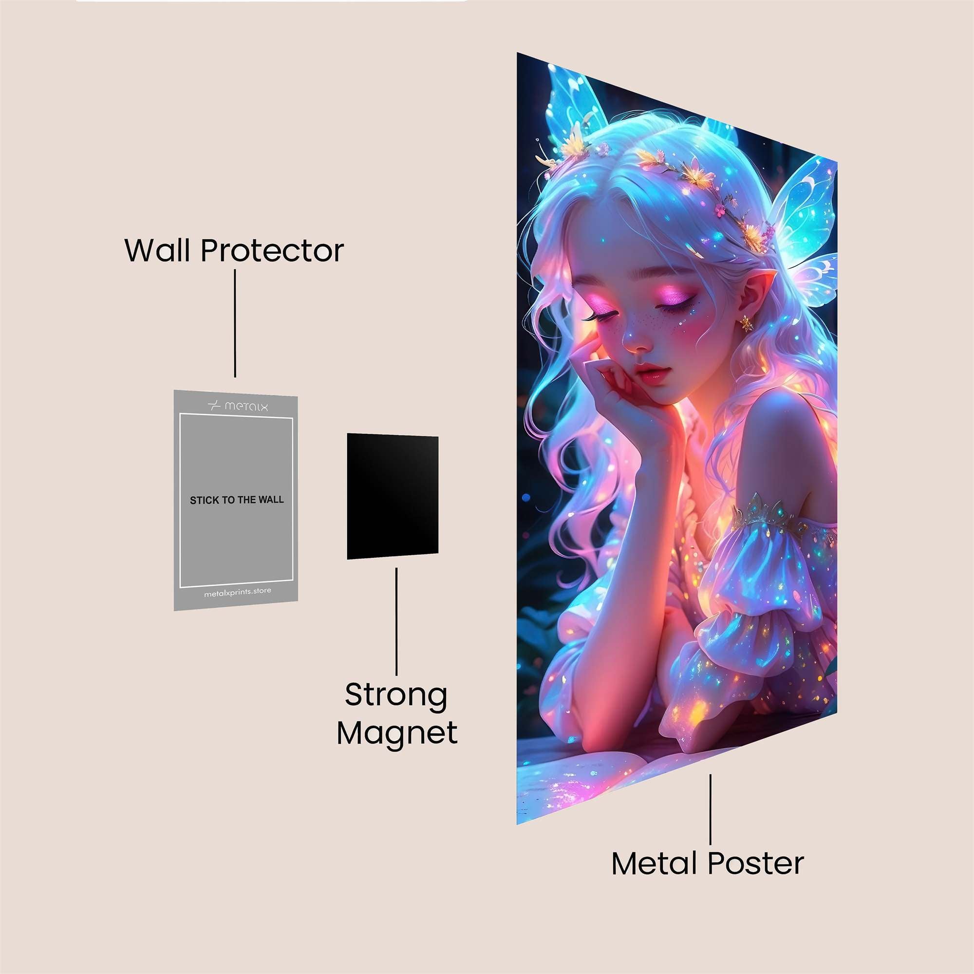 Luminous Fairy Safe Wall Magnetic / M