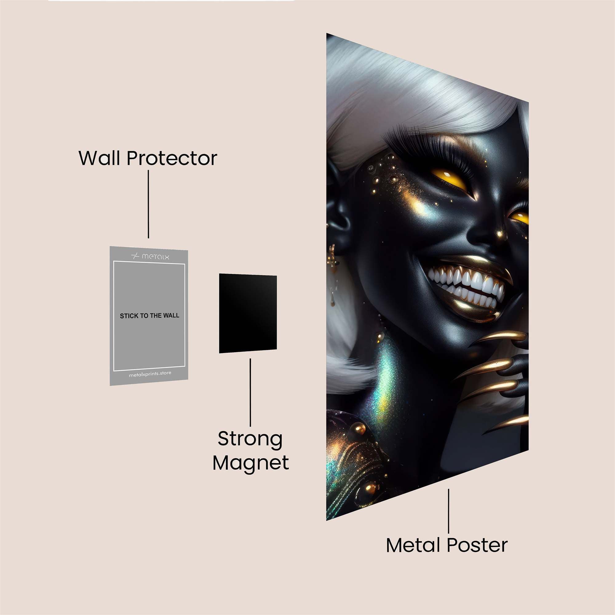 Mystic Smile Safe Wall Magnetic / M