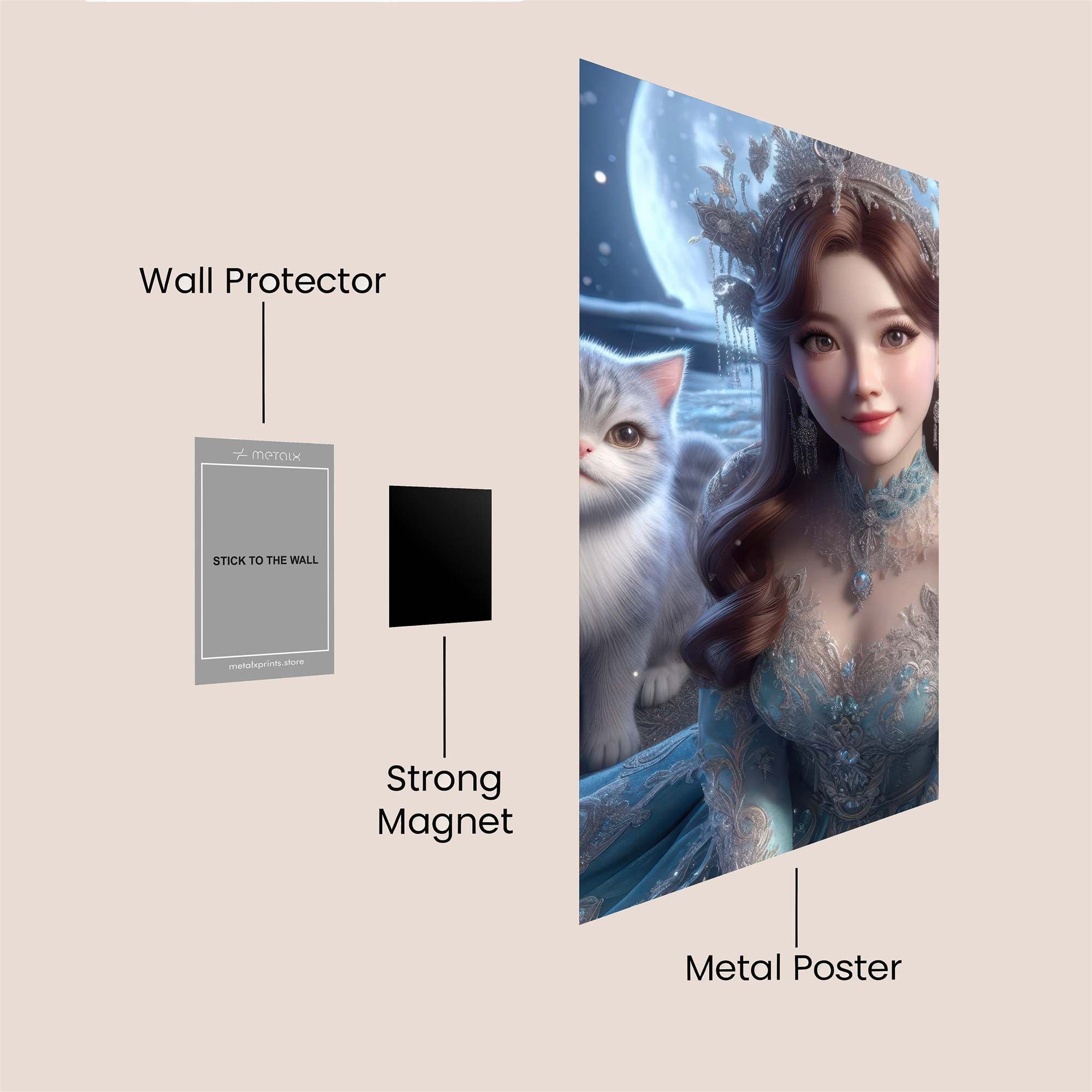 Moonlit Majesty Safe Wall Magnetic / M