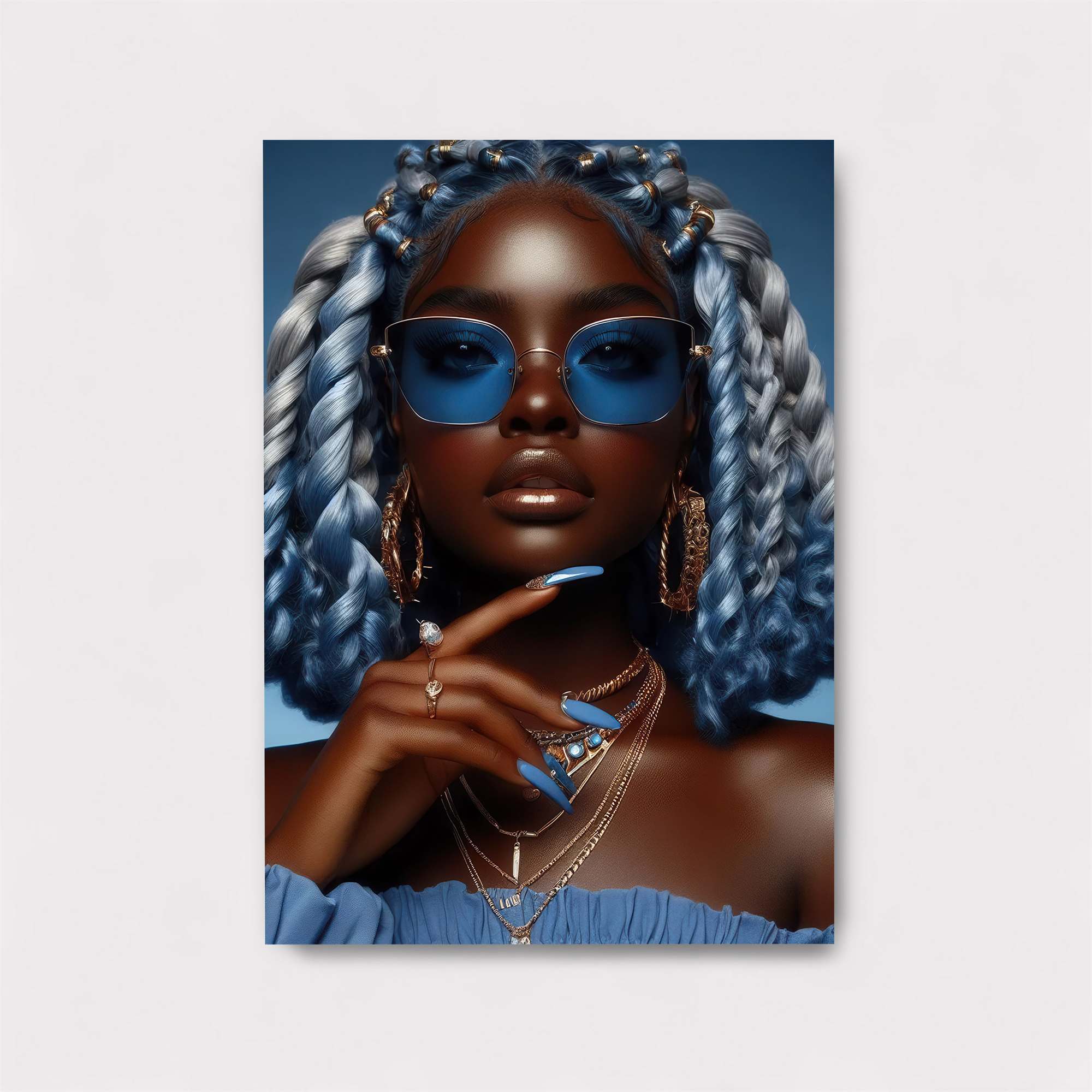 Azure Elegance Safe Wall Magnetic / M