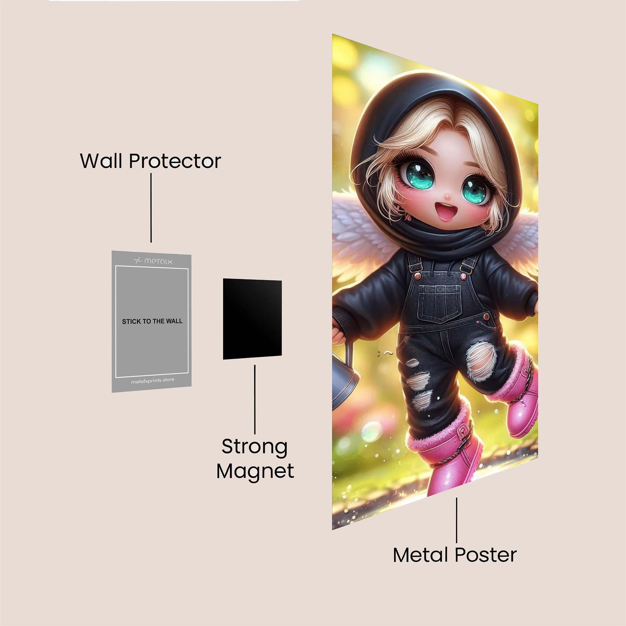 Angel Bloom Safe Wall Magnetic / M
