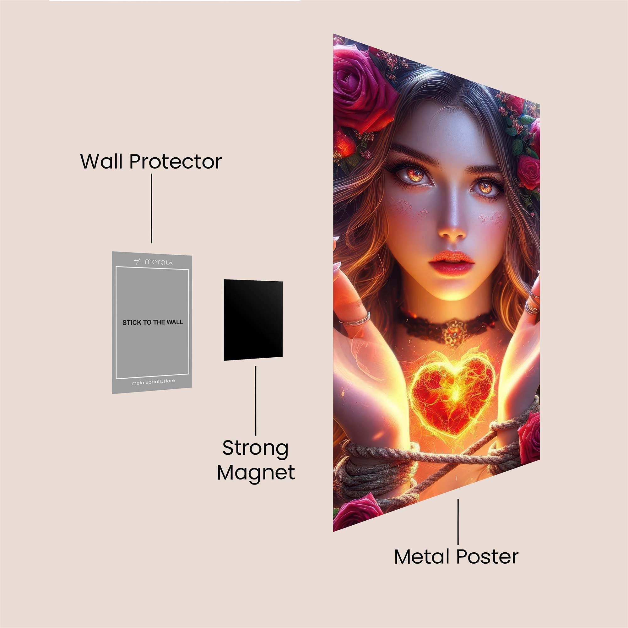 Rose Enchantress Safe Wall Magnetic / M
