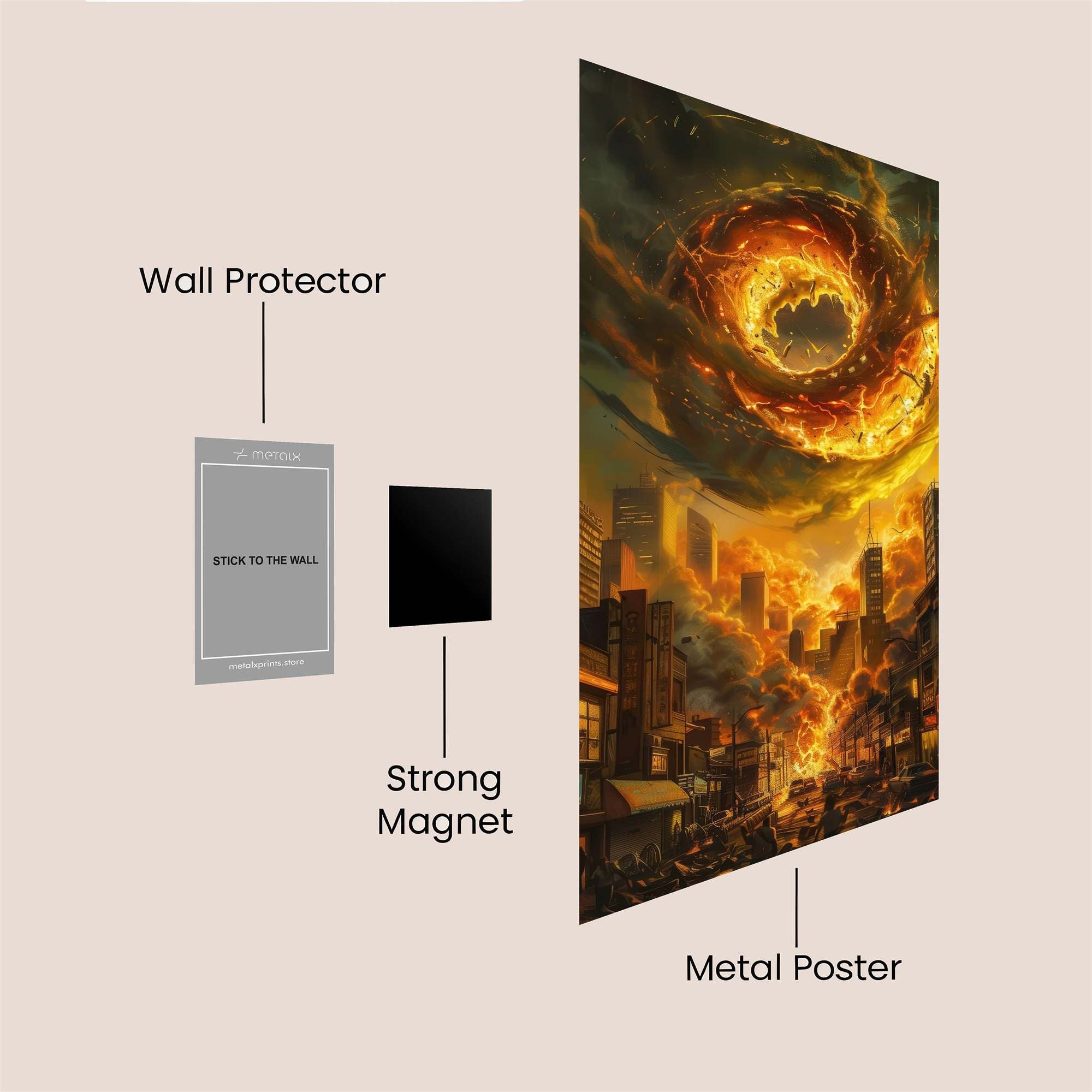 Doomsday Blaze Safe Wall Magnetic / M
