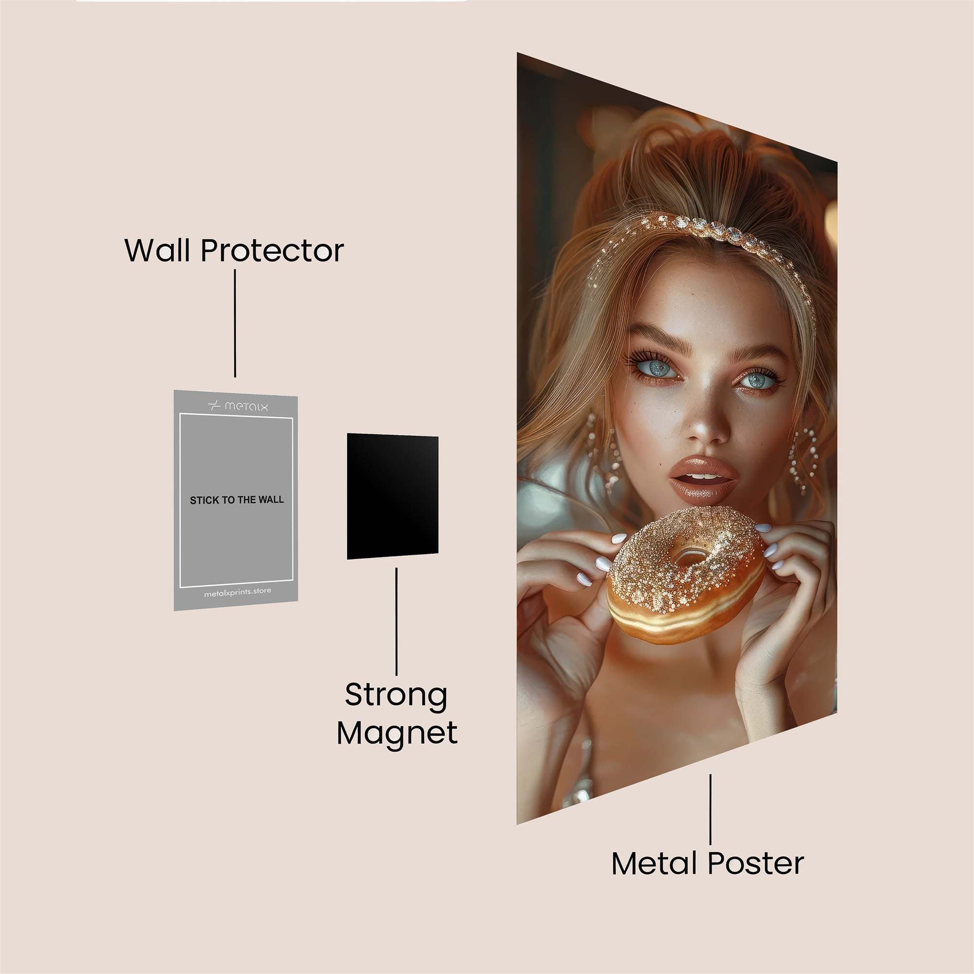 Donut Delight Safe Wall Magnetic / M