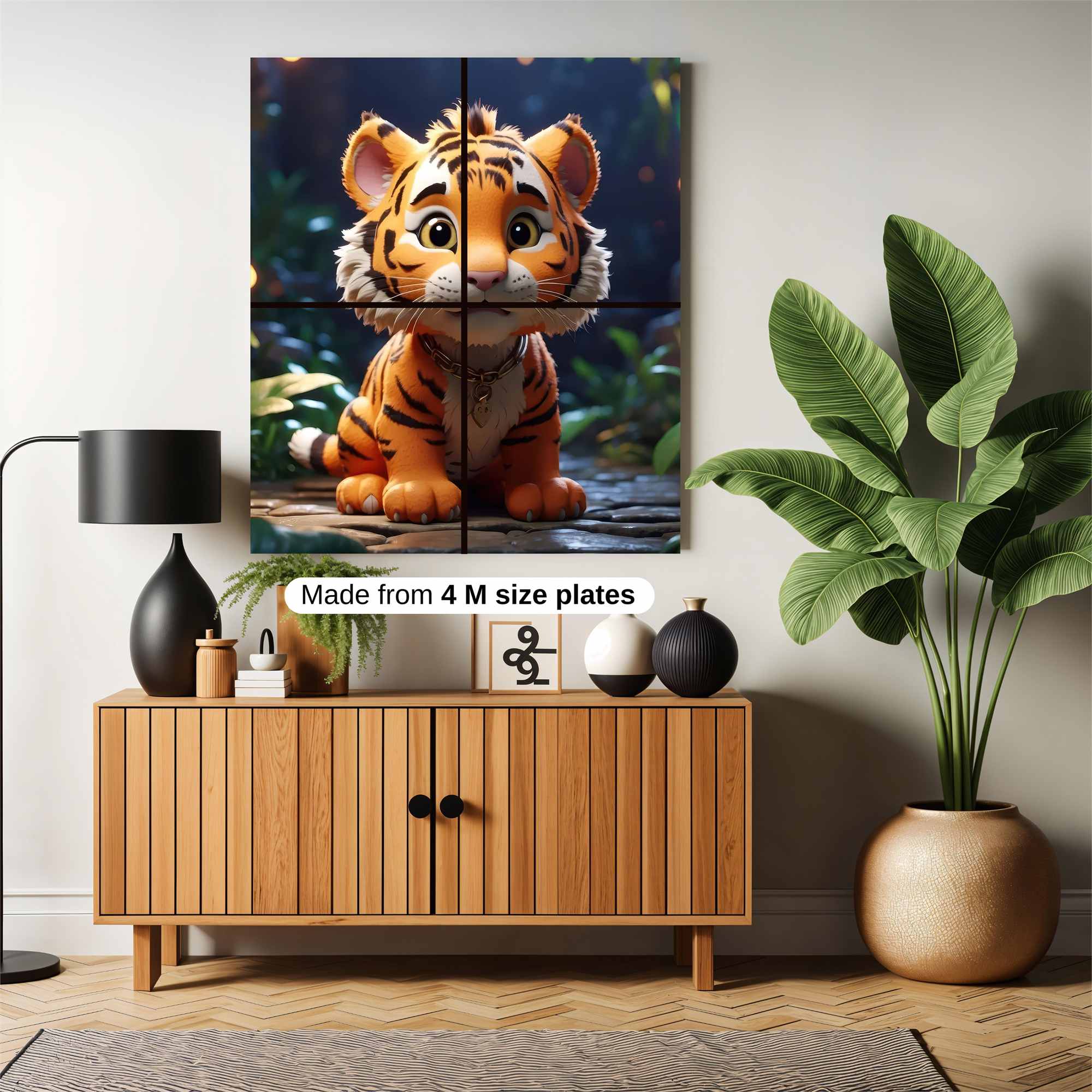 Tiger Whimsy Safe Wall Magnetic / M