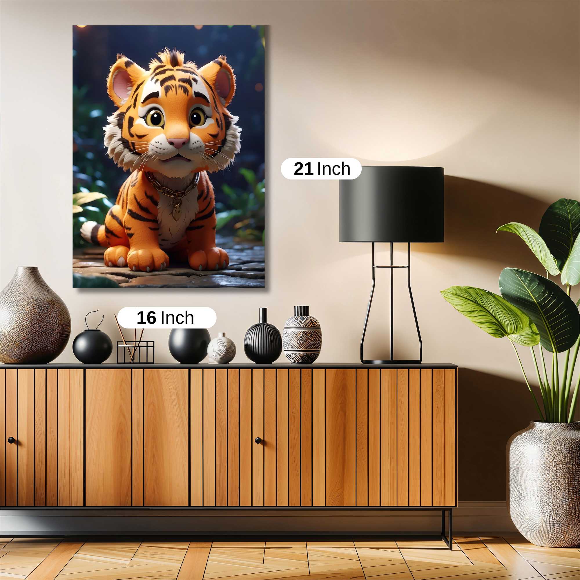 Tiger Whimsy Safe Wall Magnetic / M