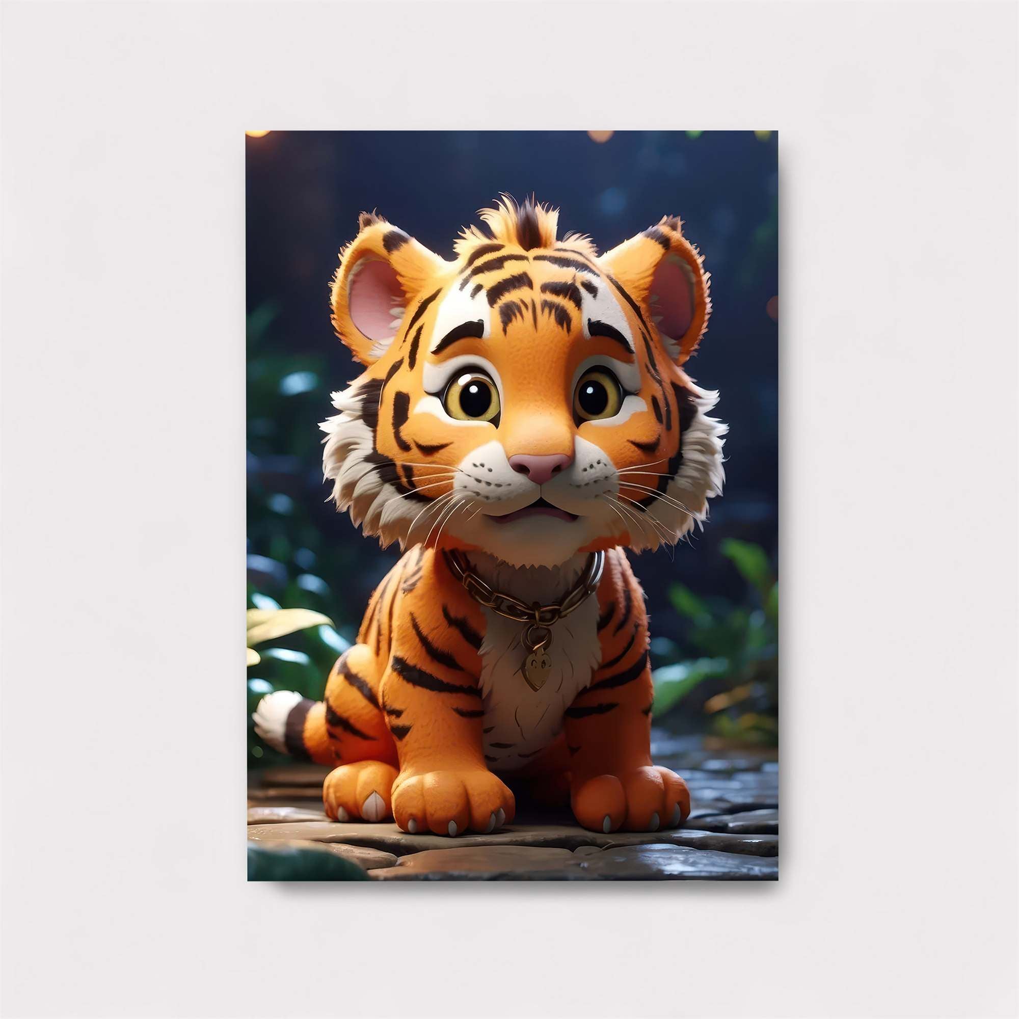 Tiger Whimsy Safe Wall Magnetic / M