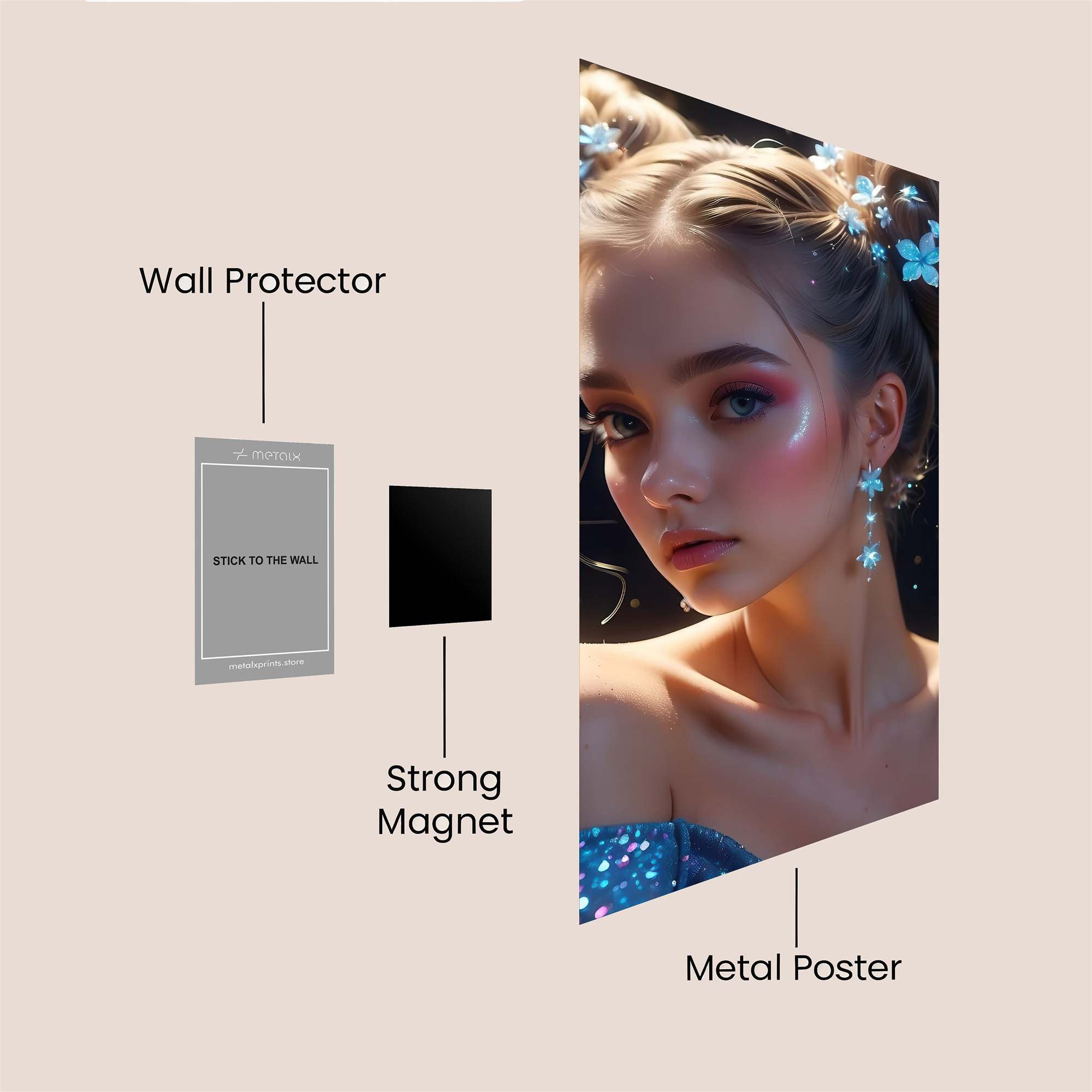 Stardust Elegance Safe Wall Magnetic / M